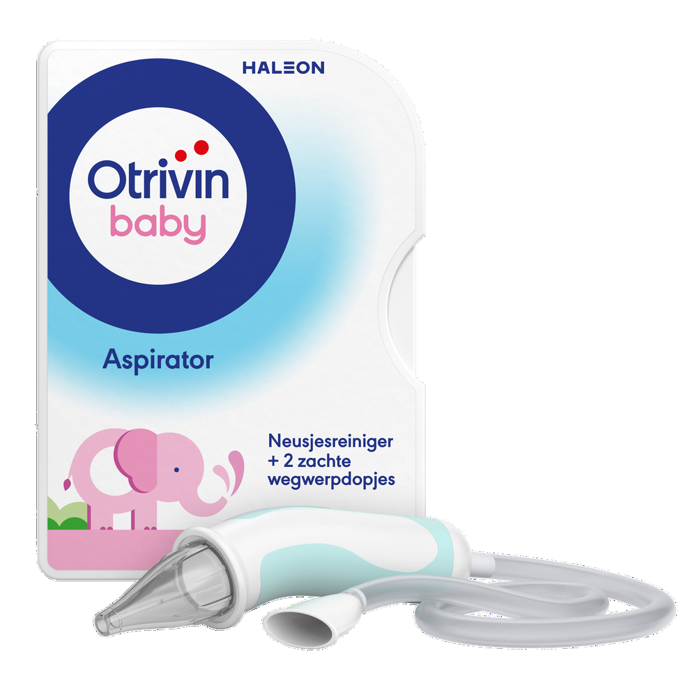 Image of Otrivin Baby Aspirator Neusjesreiniger bij een verstopte neus 