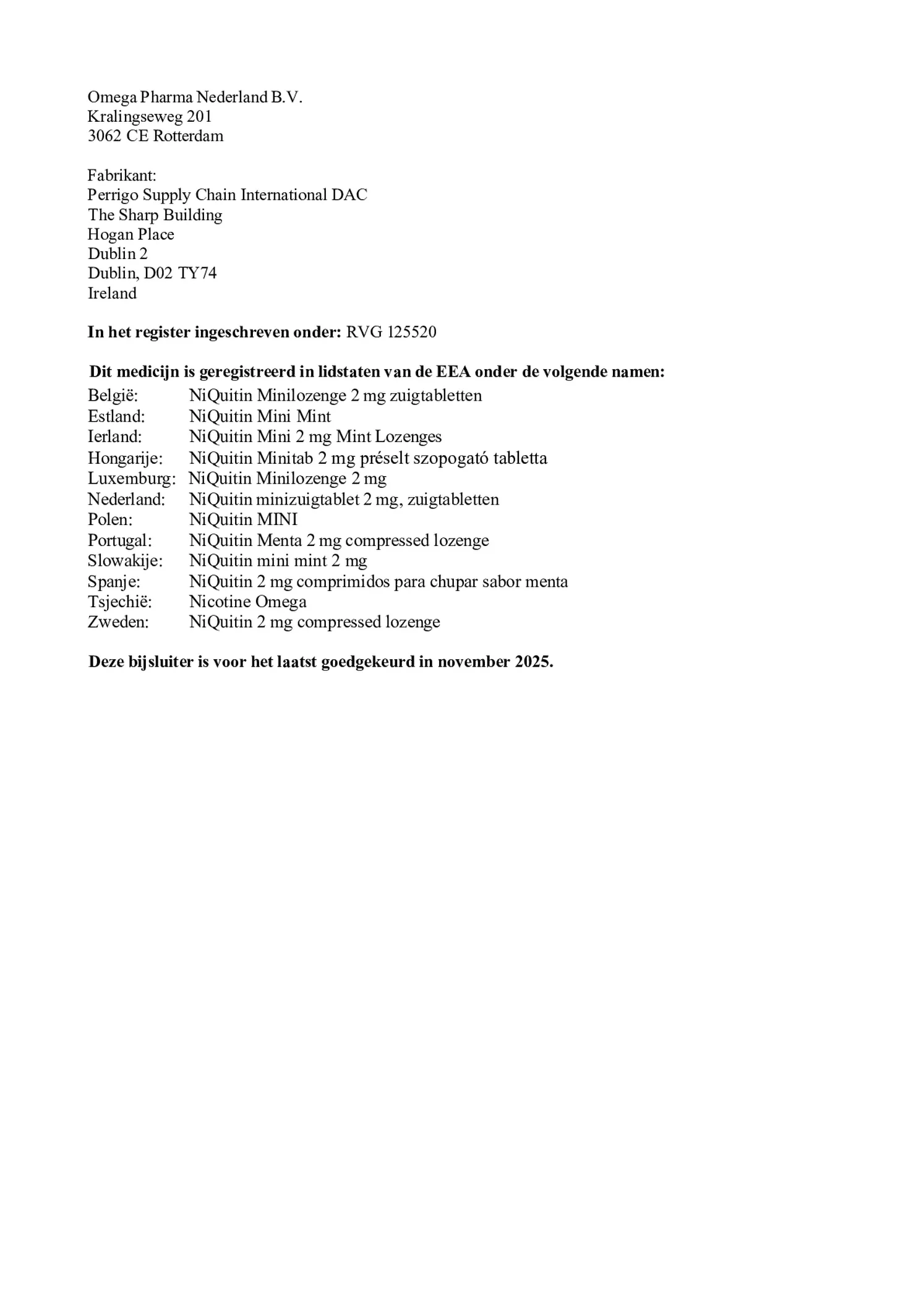 Minizuigtabletten Mint 2.0mg afbeelding van document #8, bijsluiter