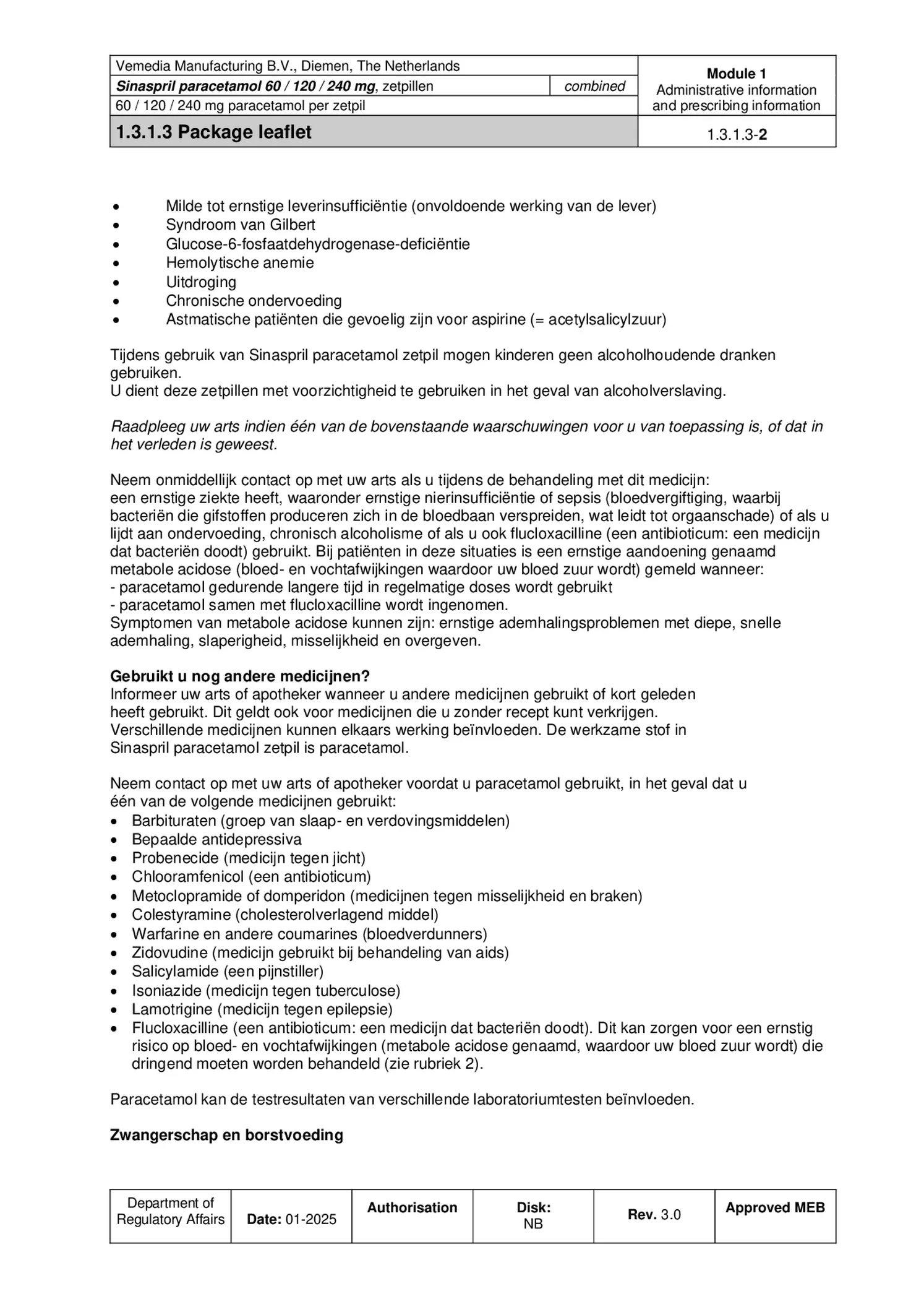 Paracetamol 240mg Zetpillen afbeelding van document #2, bijsluiter