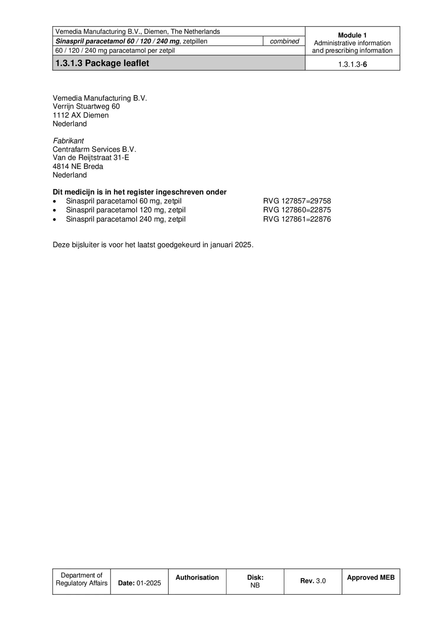 Paracetamol 120mg Zetpillen afbeelding van document #6, bijsluiter