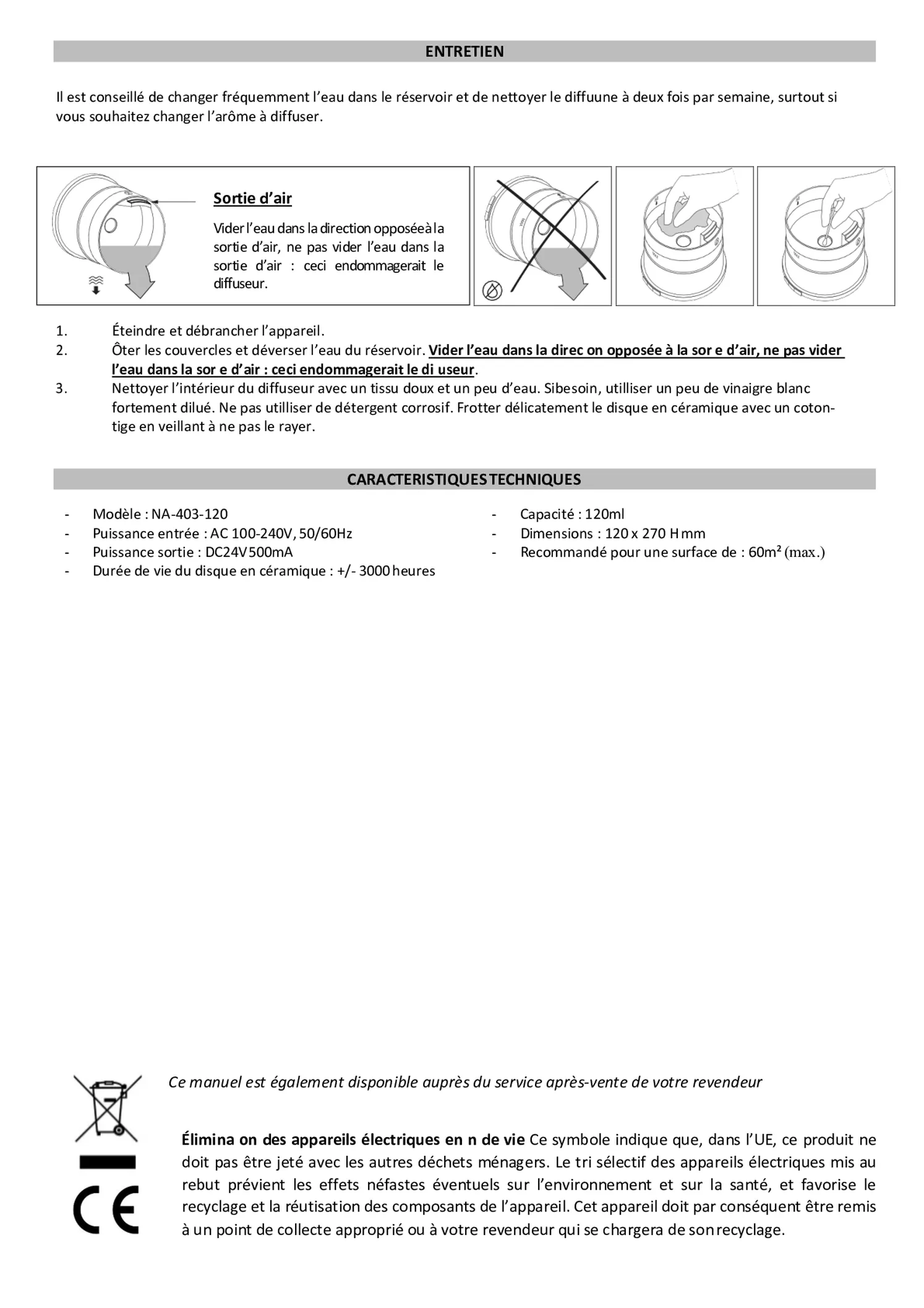 Impulse Aroma Diffuser afbeelding van document #10, gebruiksaanwijzing