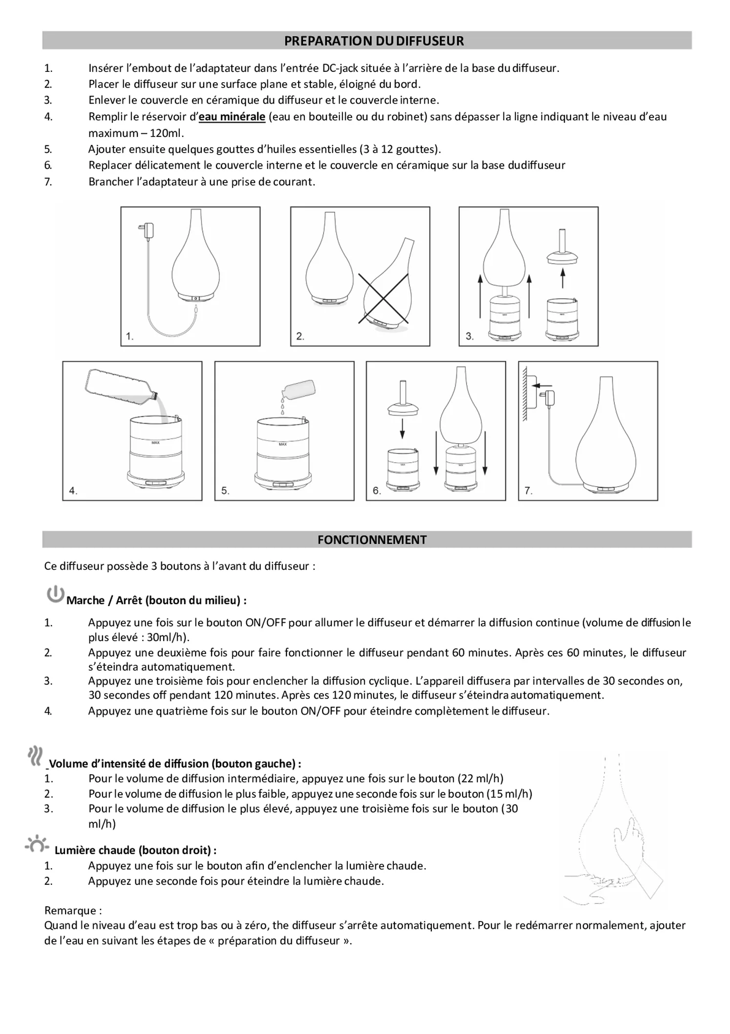 Impulse Aroma Diffuser afbeelding van document #9, gebruiksaanwijzing