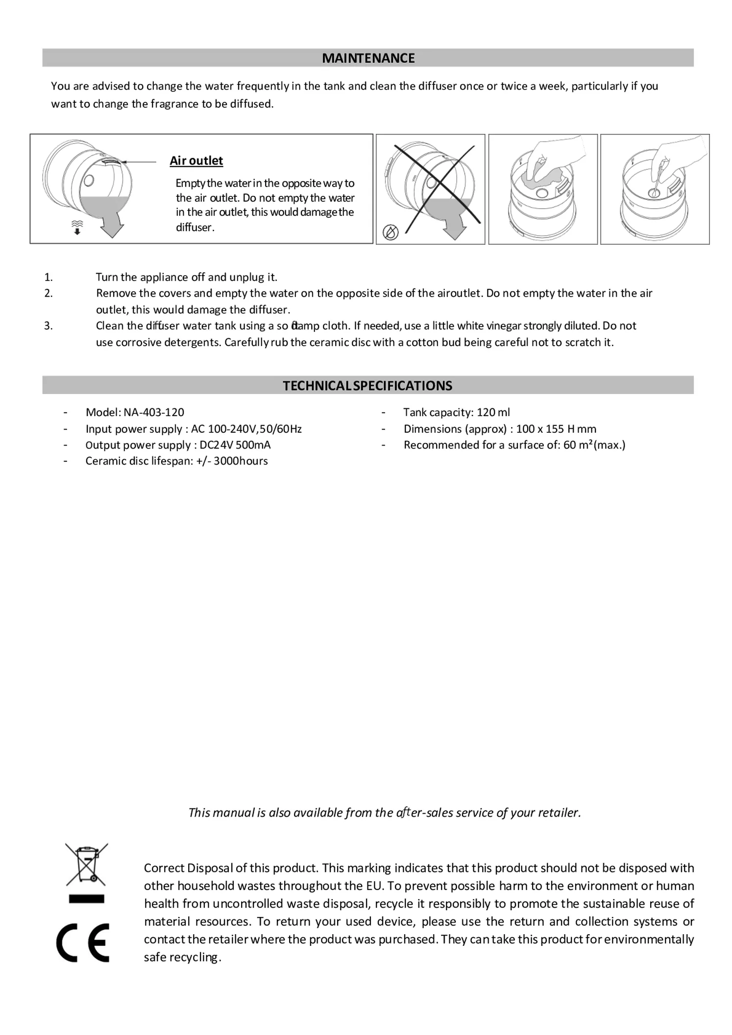 Leaves Aroma Diffuser afbeelding van document #7, gebruiksaanwijzing