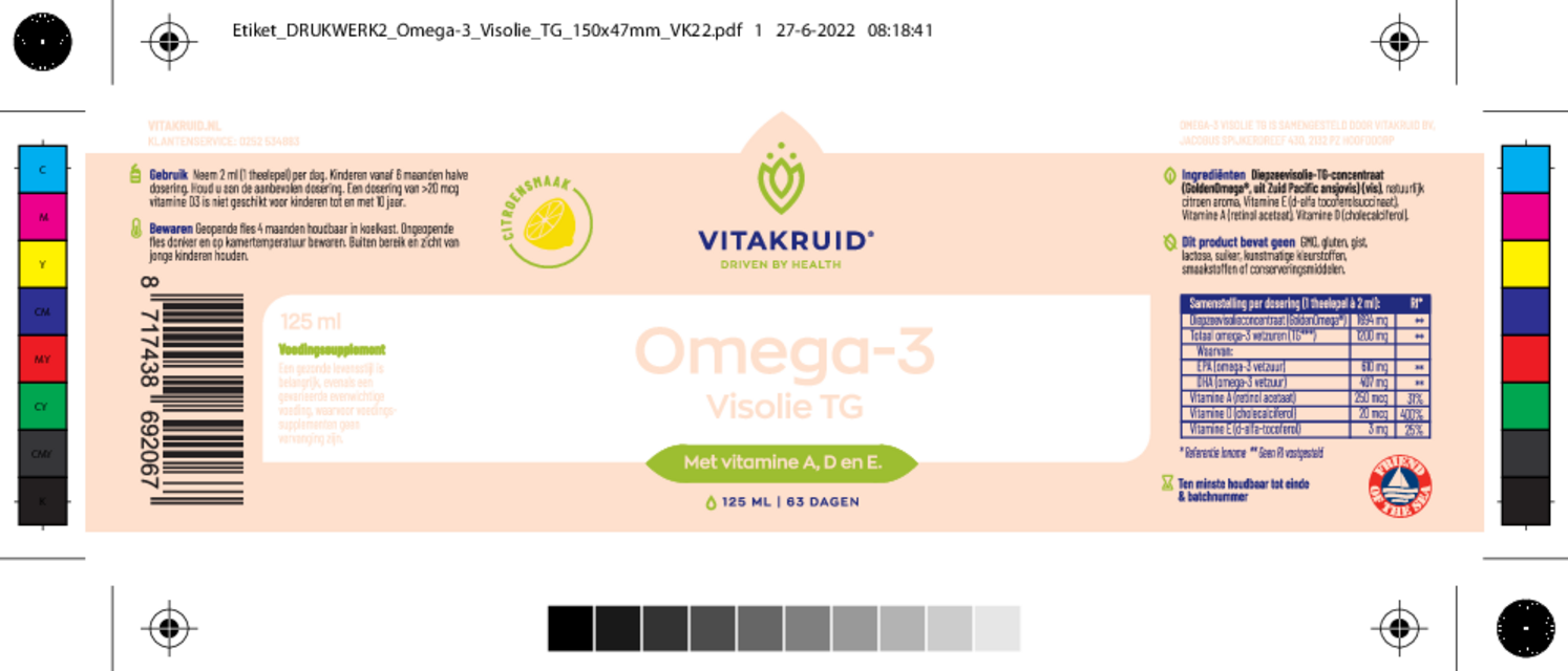 Omega-3 Visolie 1200 TG afbeelding van document #1, etiket