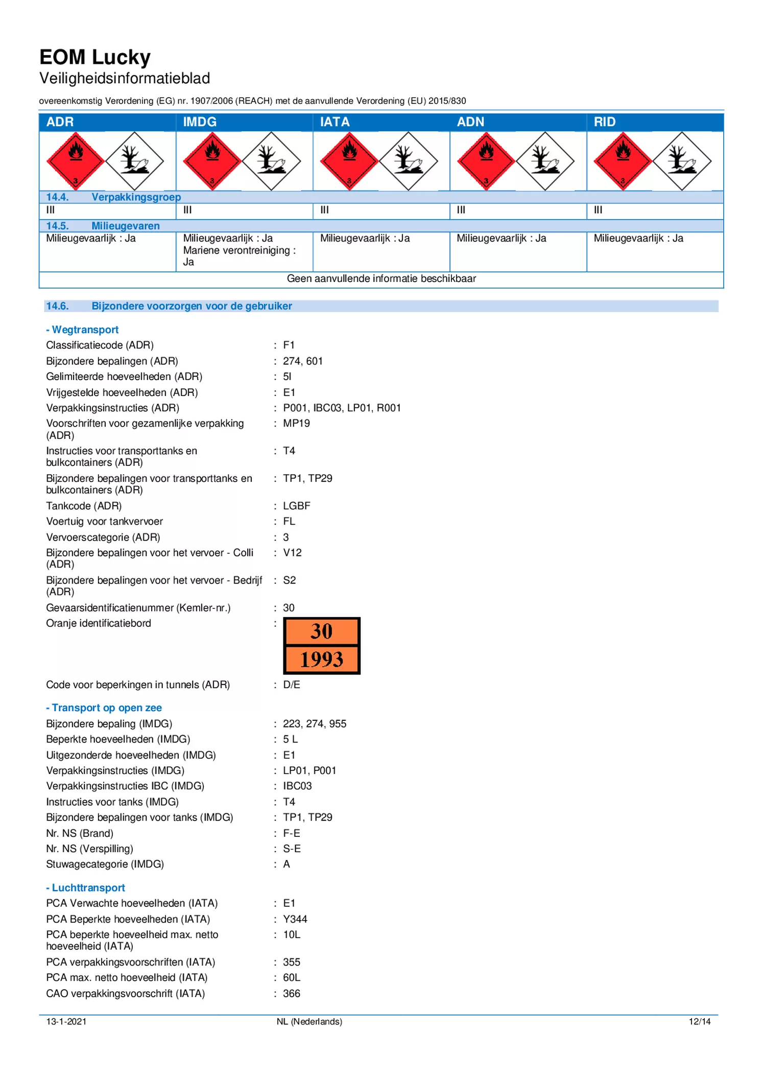 Essentiële Olie Lucky afbeelding van document #12, etiket