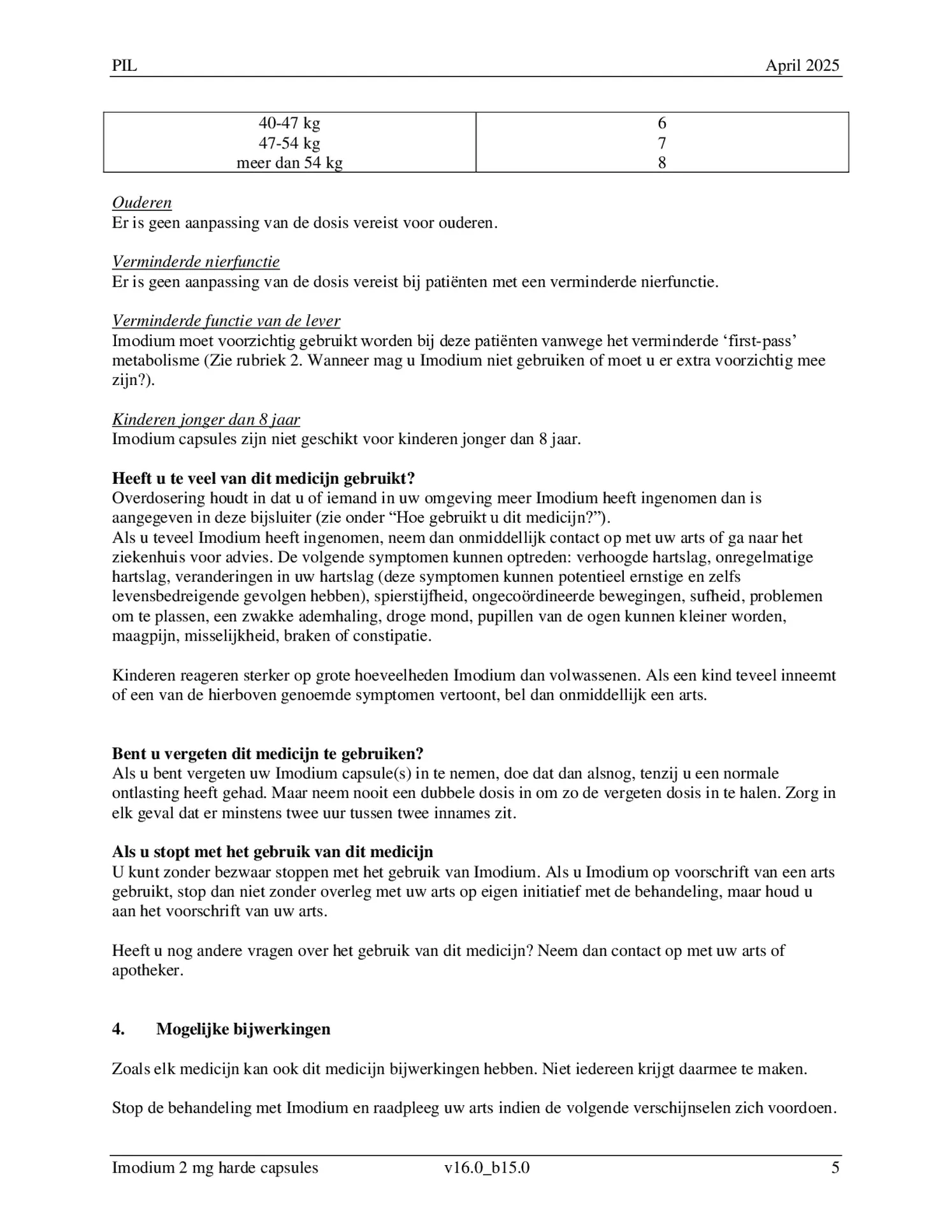 Capsules 2mg afbeelding van document #5, bijsluiter