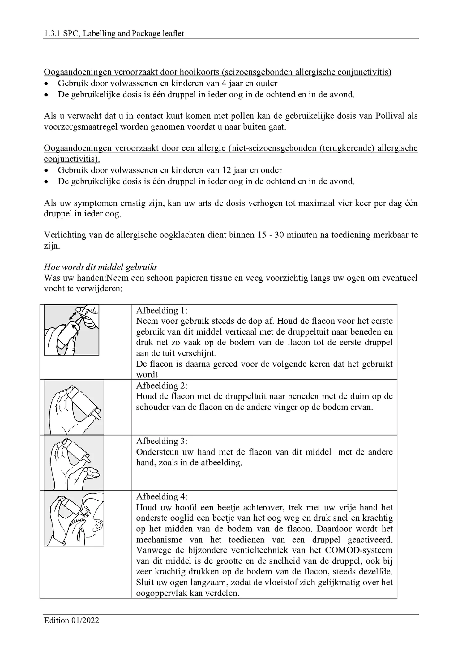 Pollival 0,5mg/ml Oogdruppels afbeelding van document #3, bijsluiter