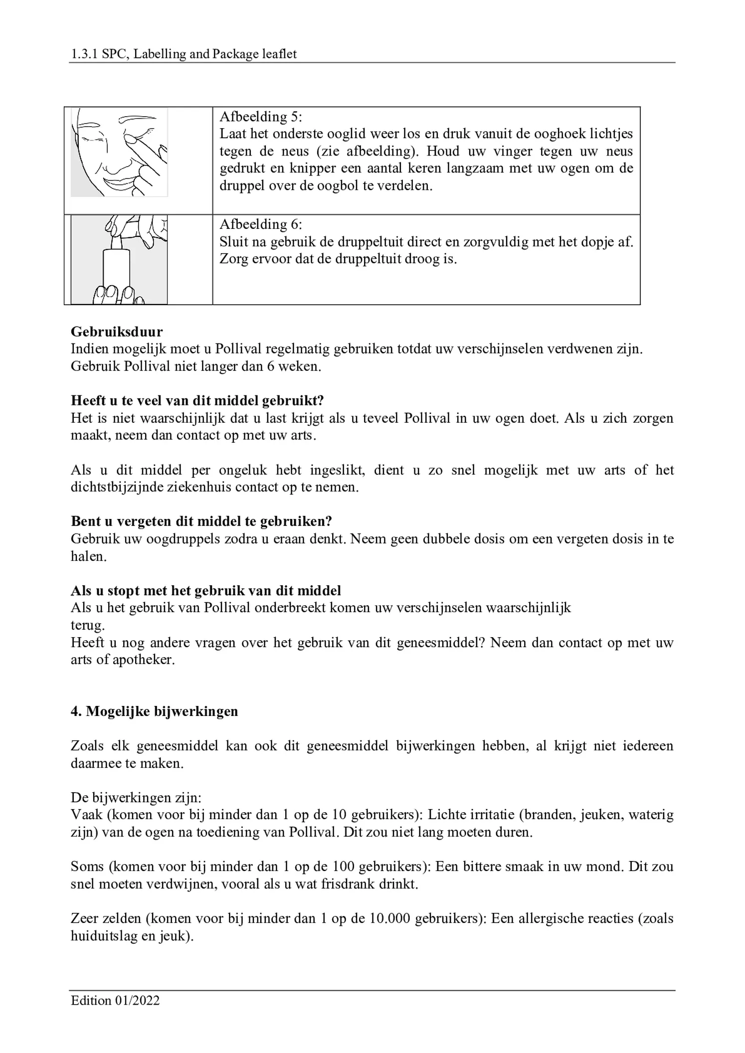 Pollival 0,5mg/ml Oogdruppels afbeelding van document #4, bijsluiter