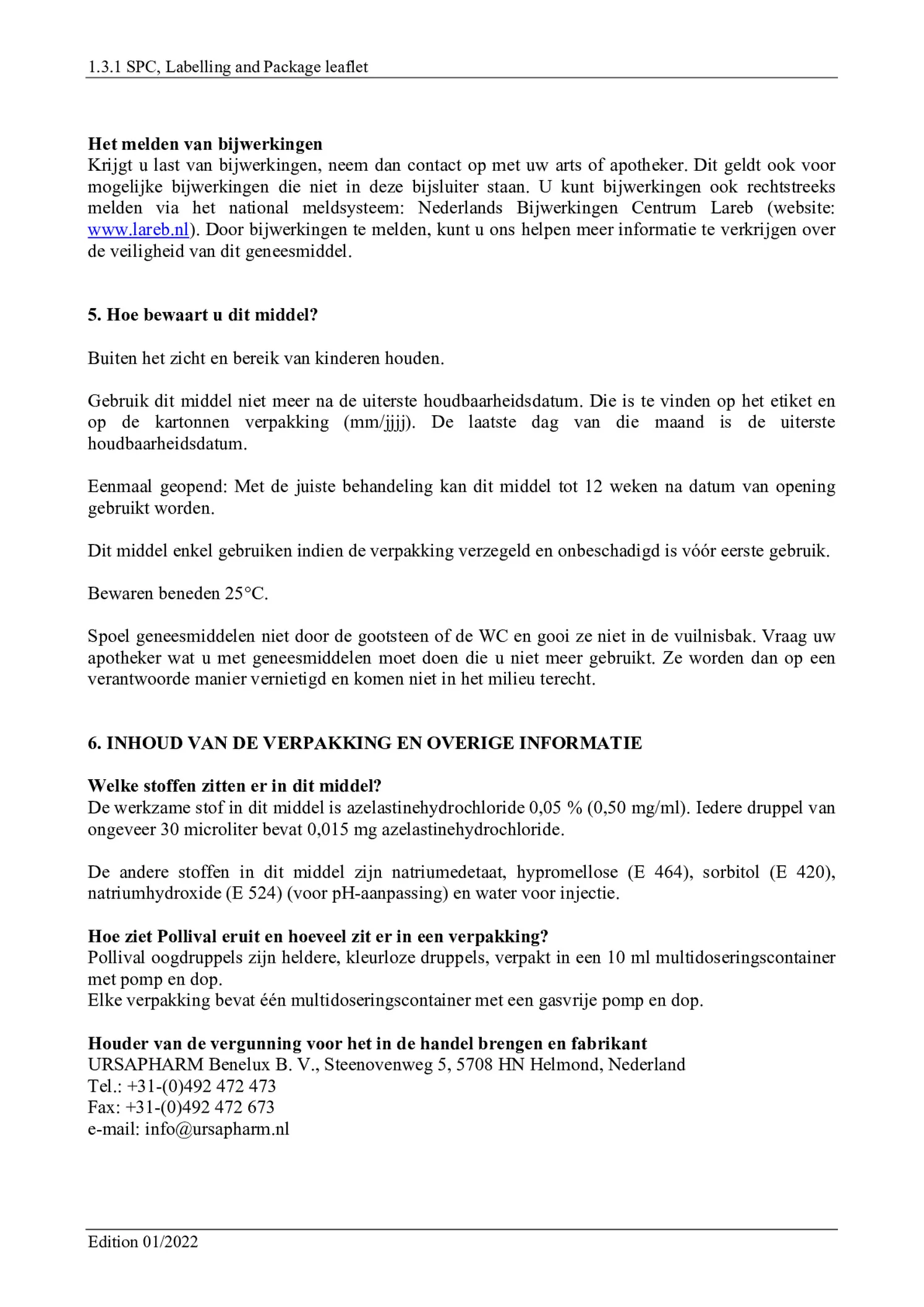 Pollival 0,5mg/ml Oogdruppels afbeelding van document #5, bijsluiter