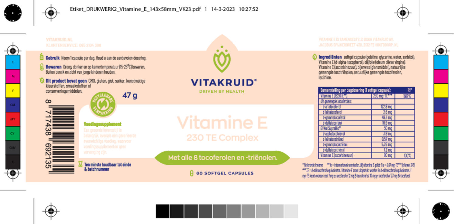 Vitamine E Complex Capsules afbeelding van document #1, etiket