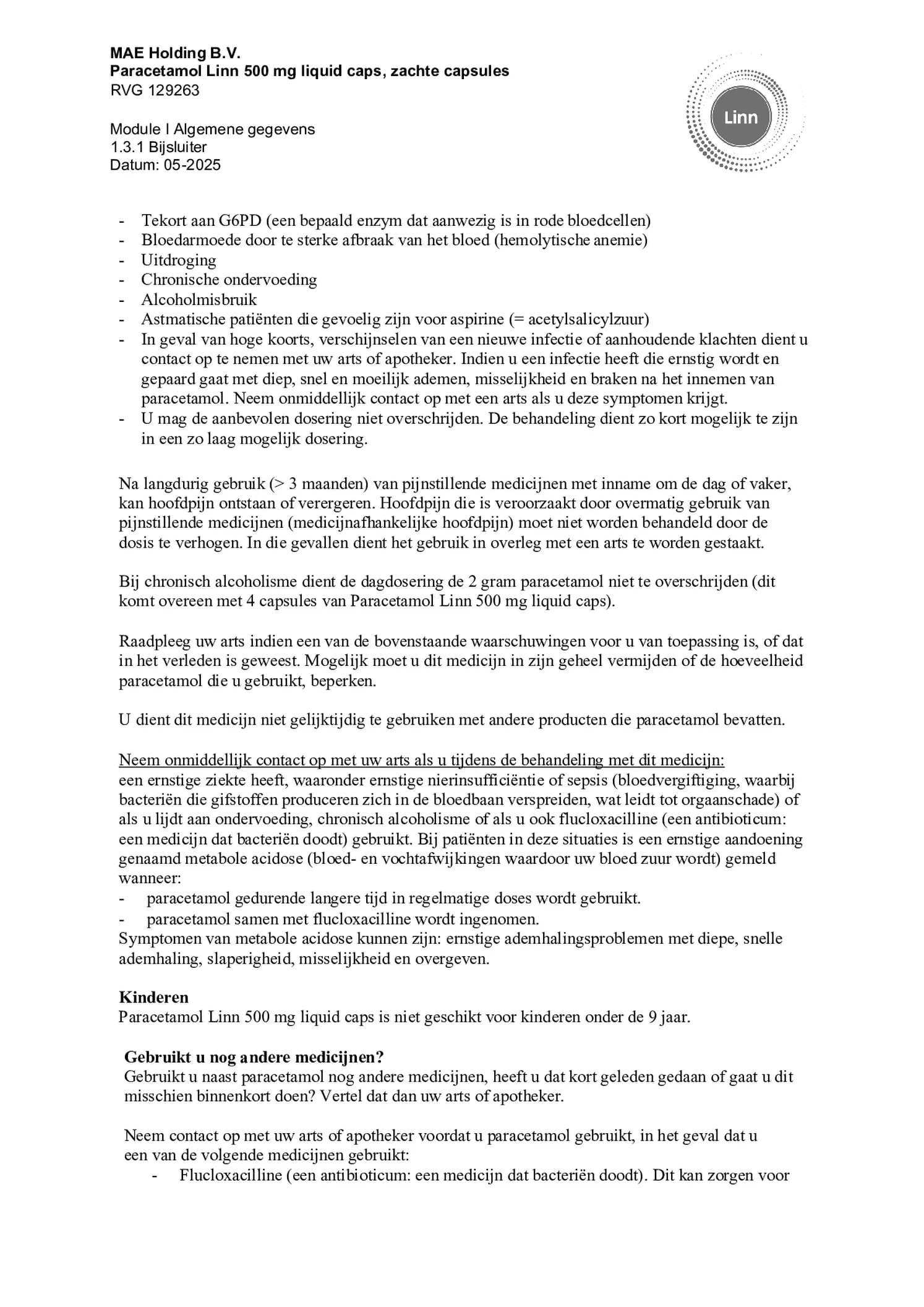 Paracetamol 500mg Liquid Caps afbeelding van document #2, bijsluiter