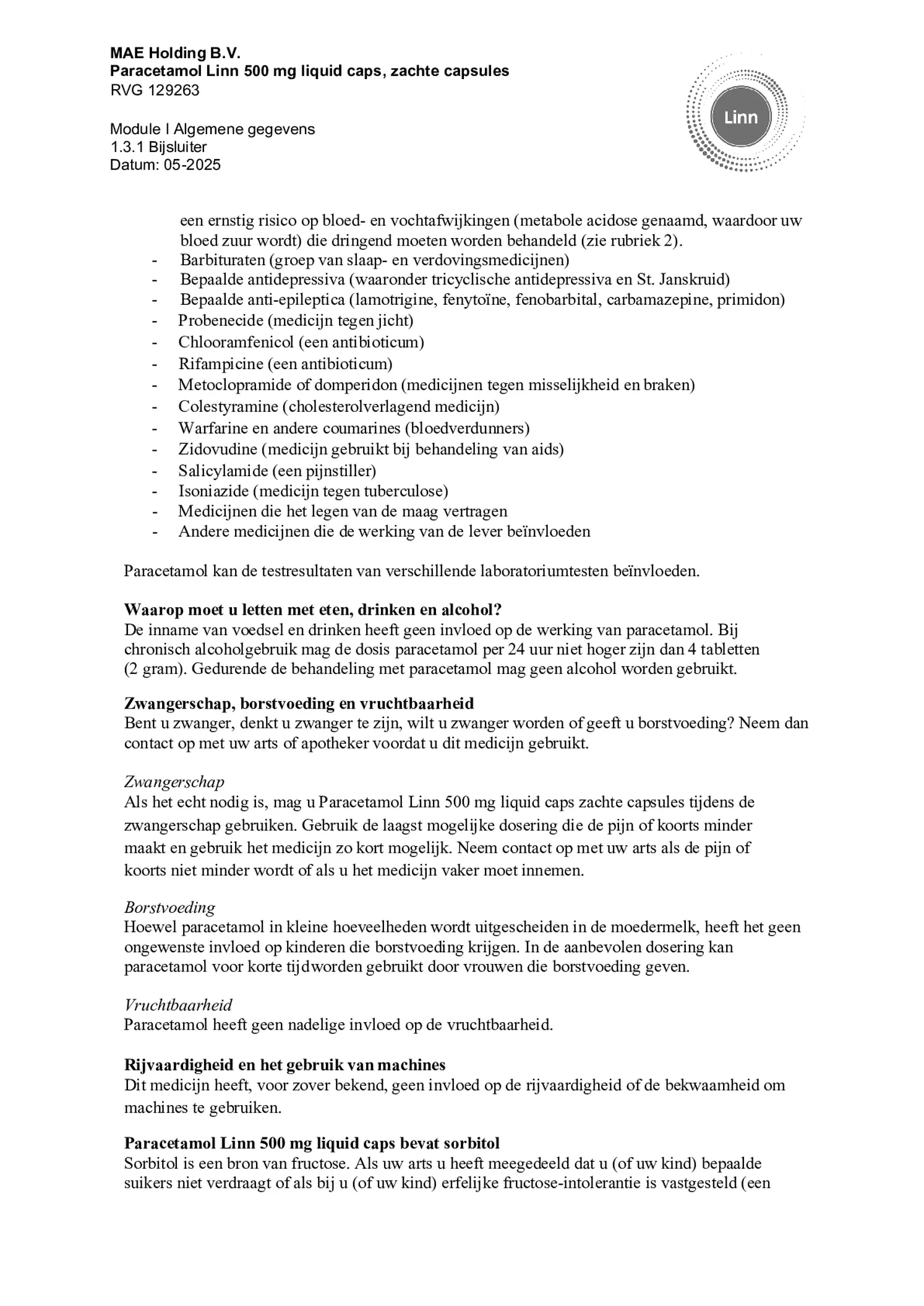 Paracetamol 500mg Liquid Caps afbeelding van document #3, bijsluiter