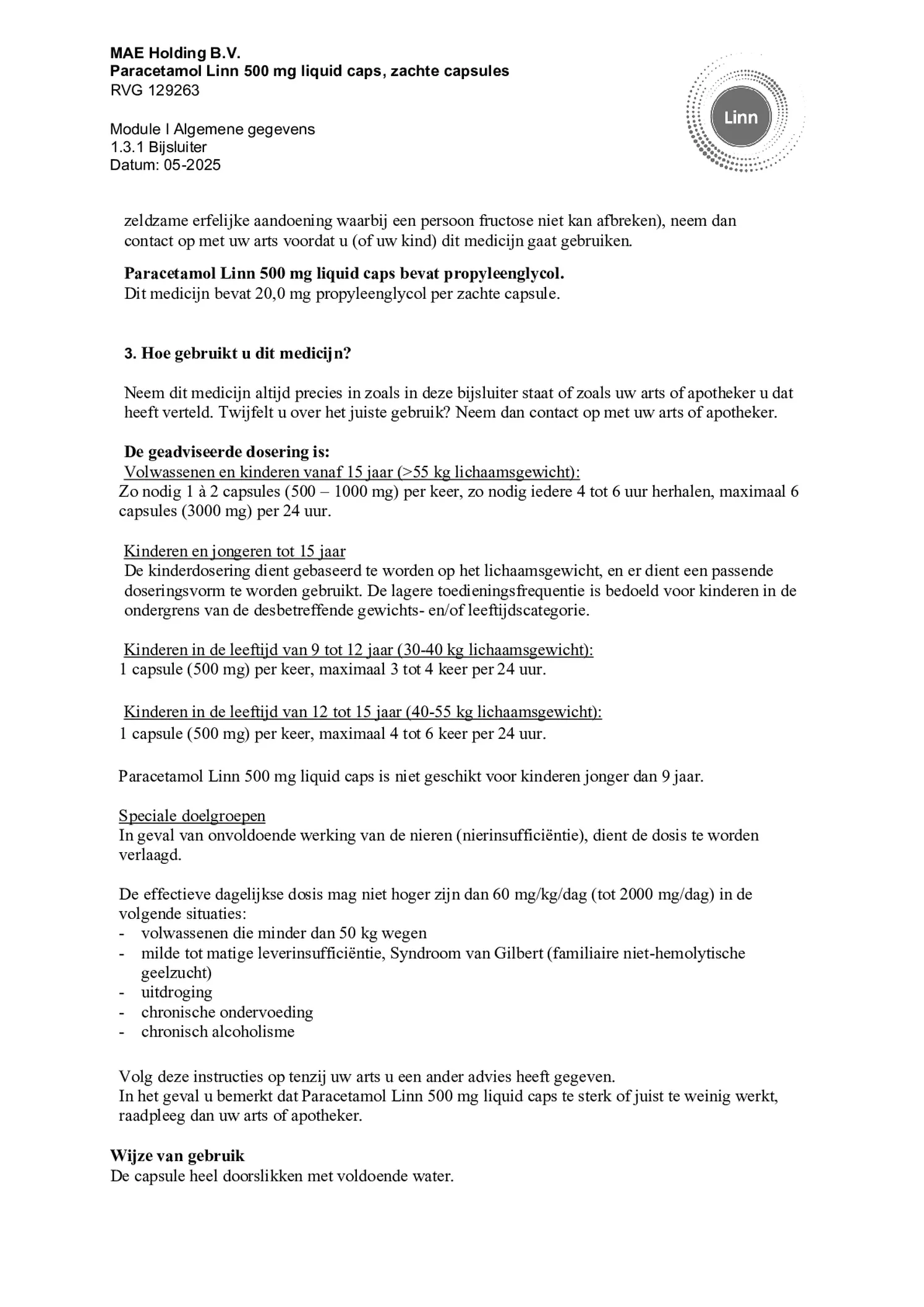 Paracetamol 500mg Liquid Caps afbeelding van document #4, bijsluiter