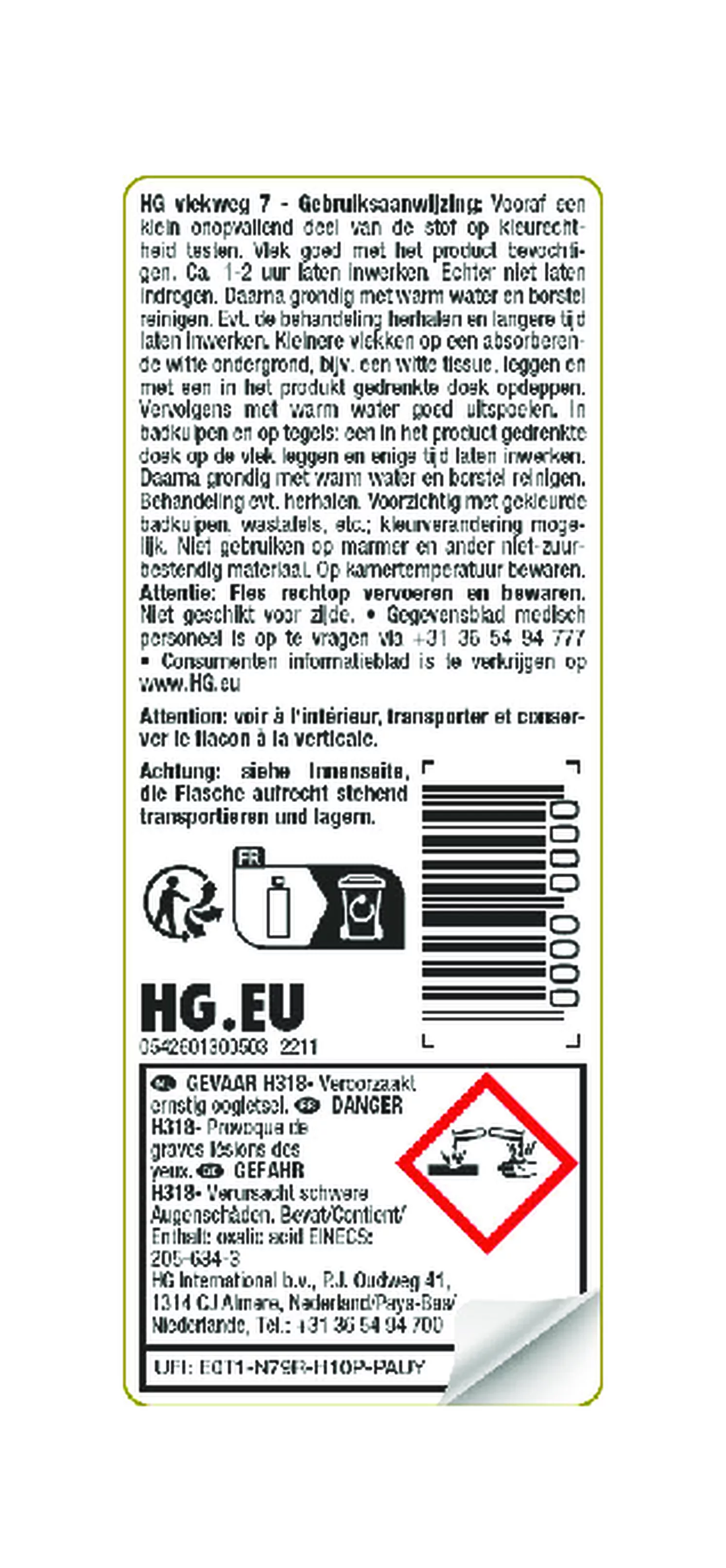 Vlekweg Roest afbeelding van document #1, etiket