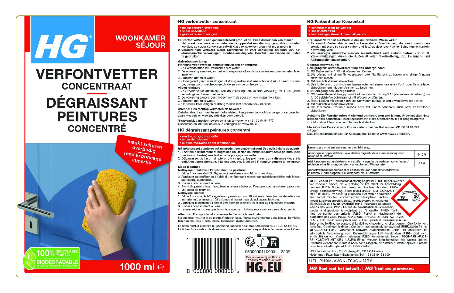 Woonkamer Verfontvetter Concentraat afbeelding van document #1, etiket