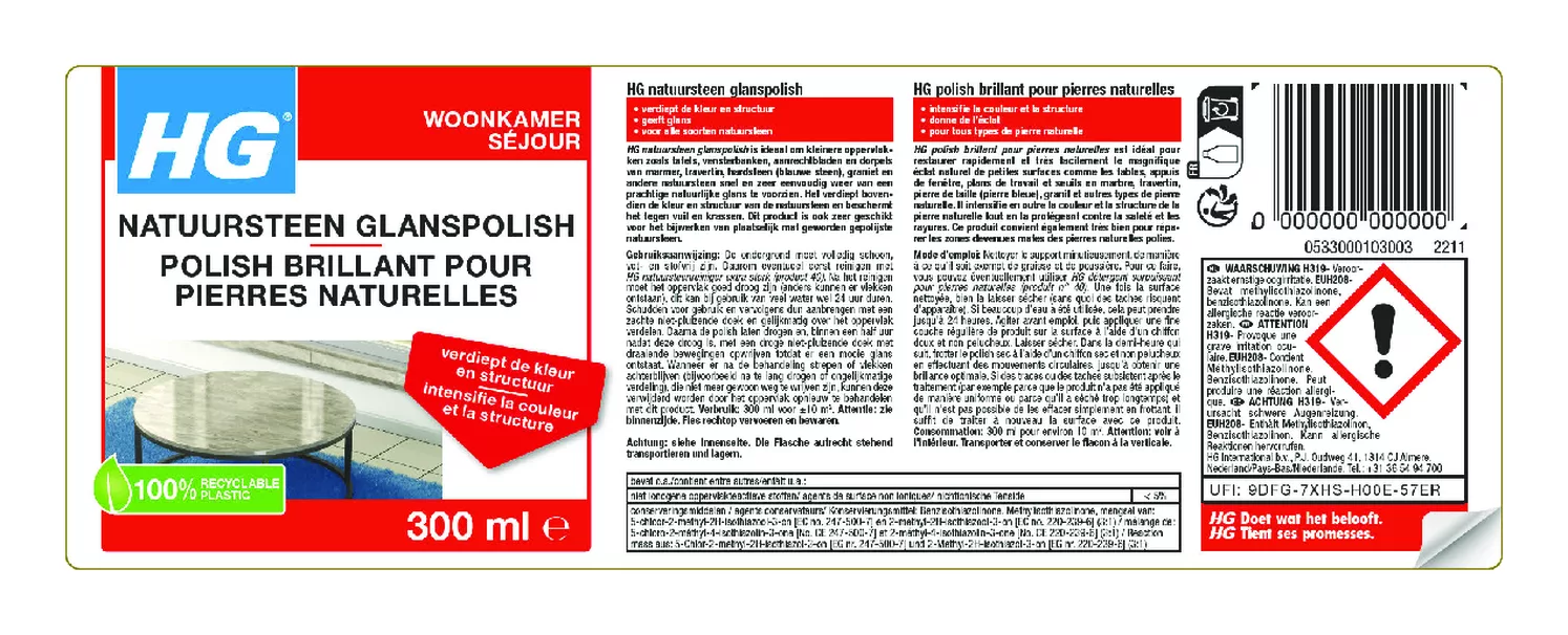 Woonkamer Natuursteen Glanspolish afbeelding van document #1, etiket
