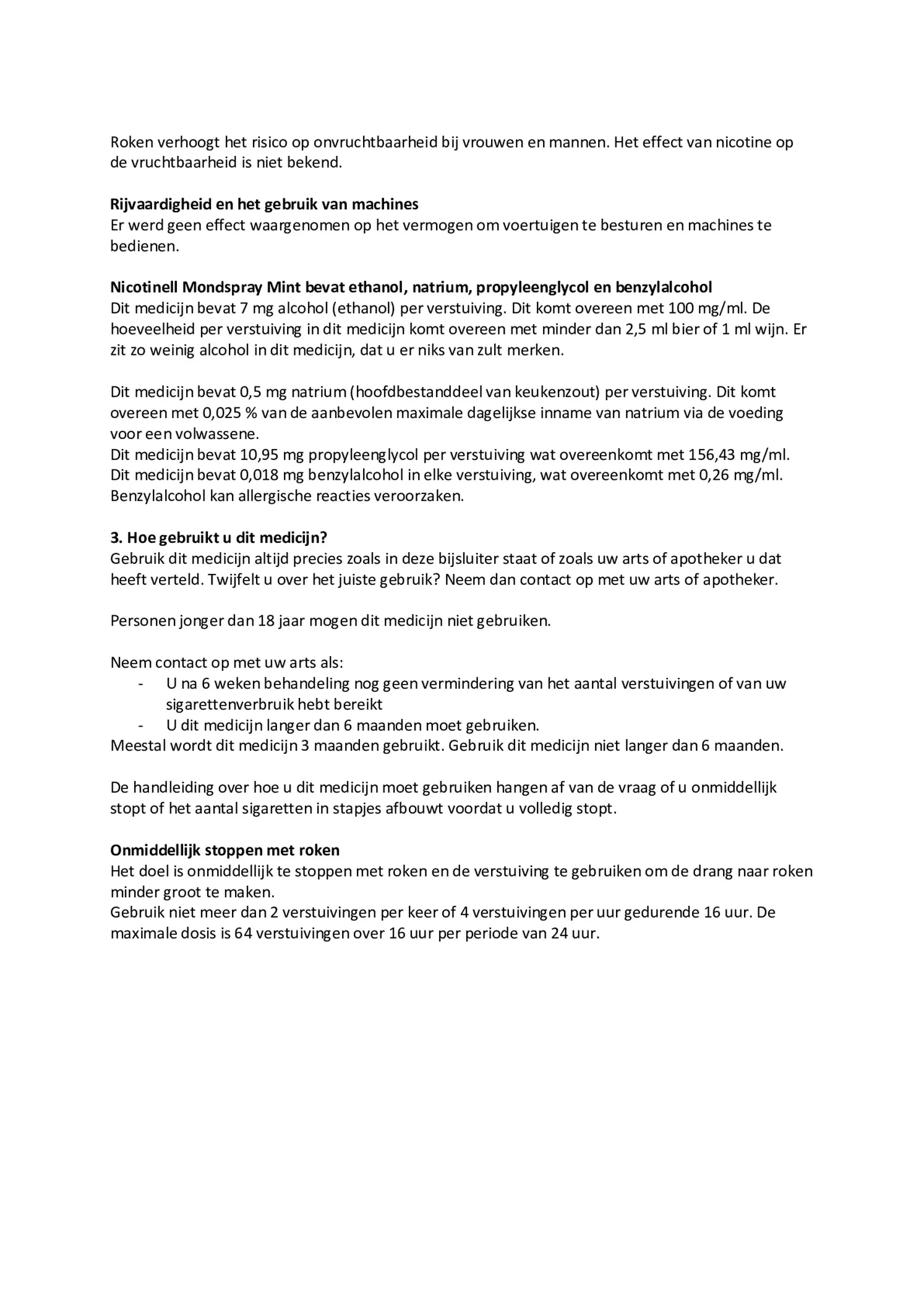 Mondspray Mint 1mg afbeelding van document #3, bijsluiter