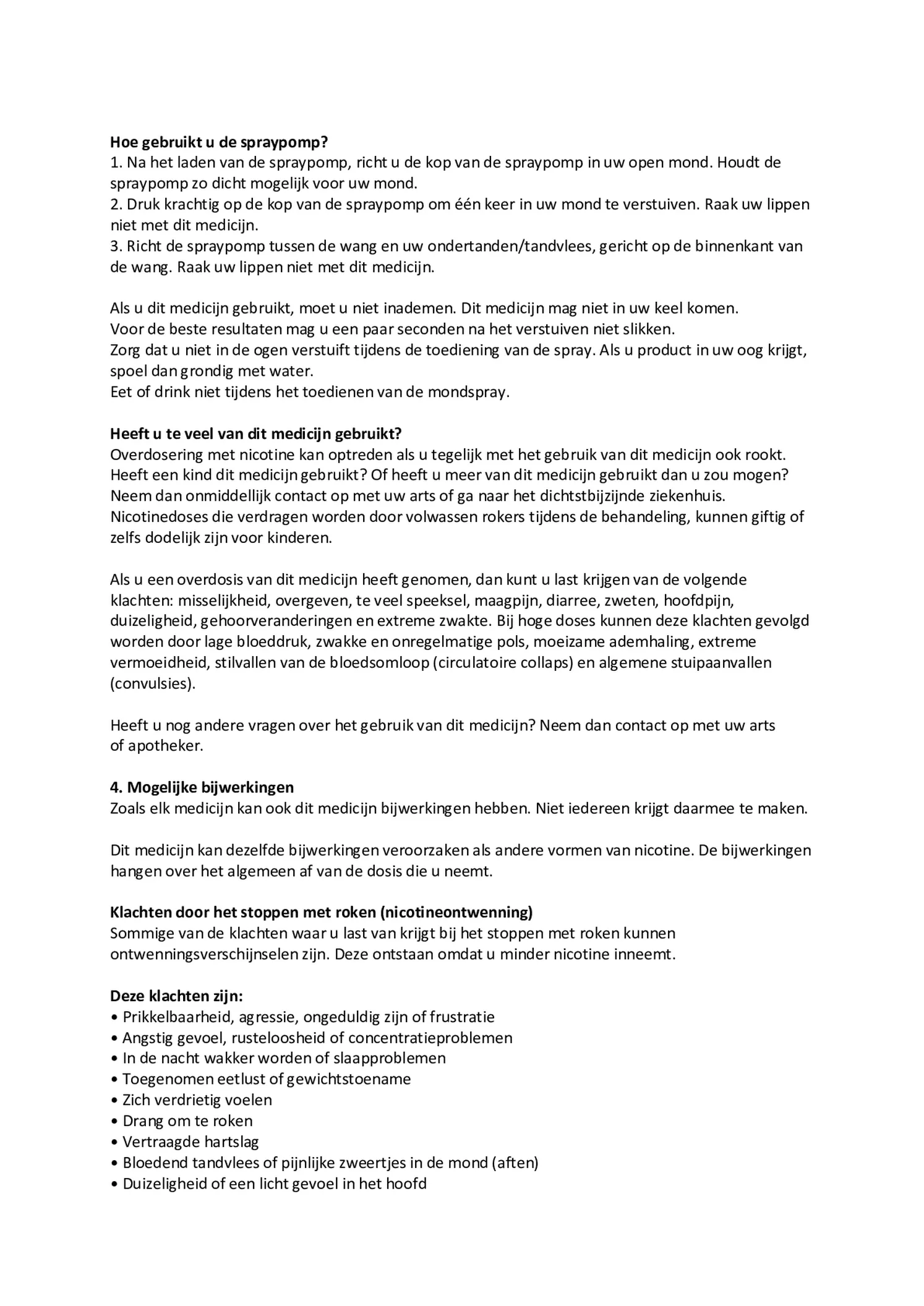 Mondspray Mint 1mg afbeelding van document #5, bijsluiter