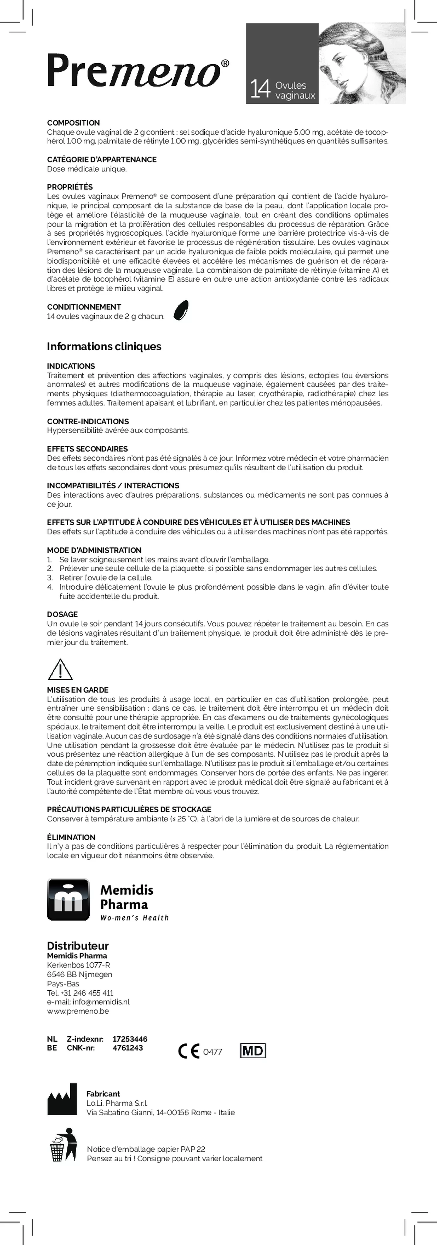 Vaginale Ovules afbeelding van document #2, gebruiksaanwijzing