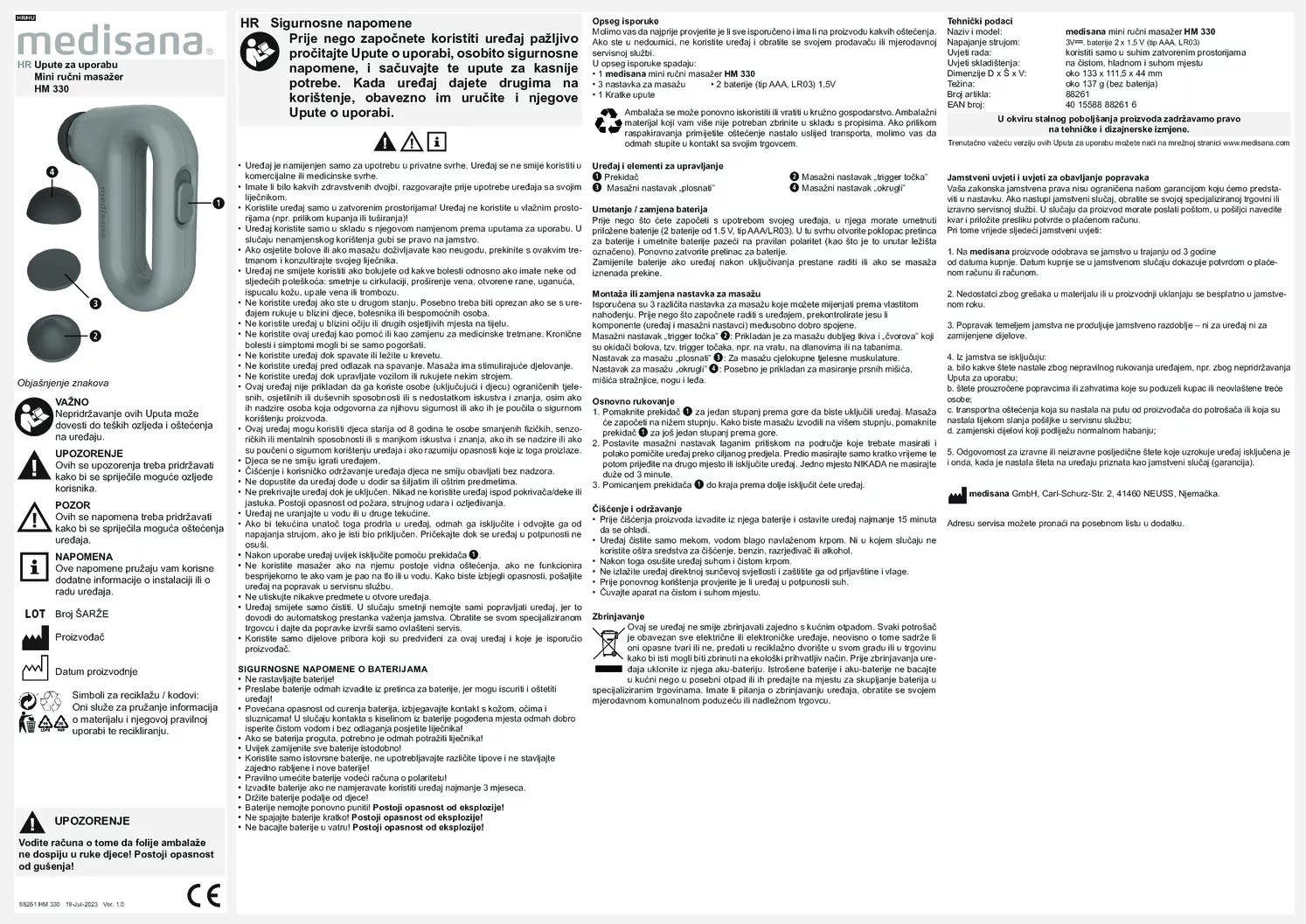 HM 330 Mini Hand Massage afbeelding van document #17, gebruiksaanwijzing