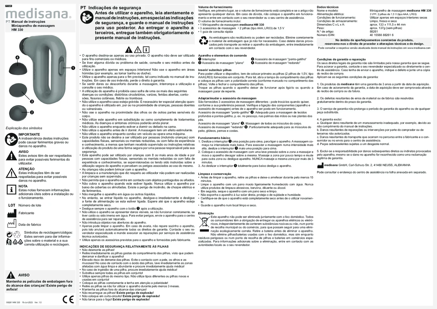 HM 330 Mini Hand Massage afbeelding van document #7, gebruiksaanwijzing
