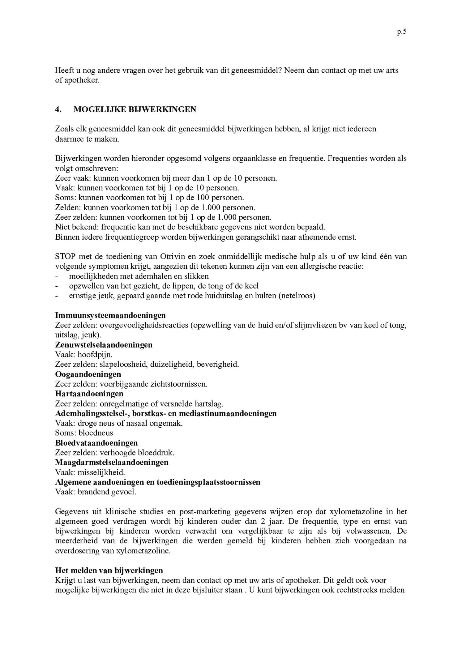 Menthol Xylometazoline HCI 1 mg/ml Neusspray afbeelding van document #5, bijsluiter