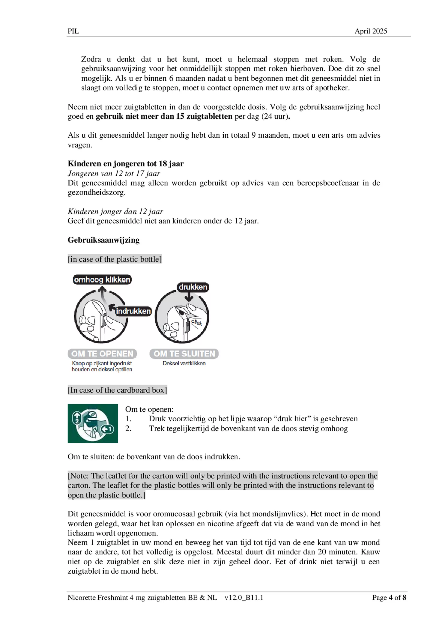 Freshmint Zuigtabletten 4mg afbeelding van document #4, bijsluiter