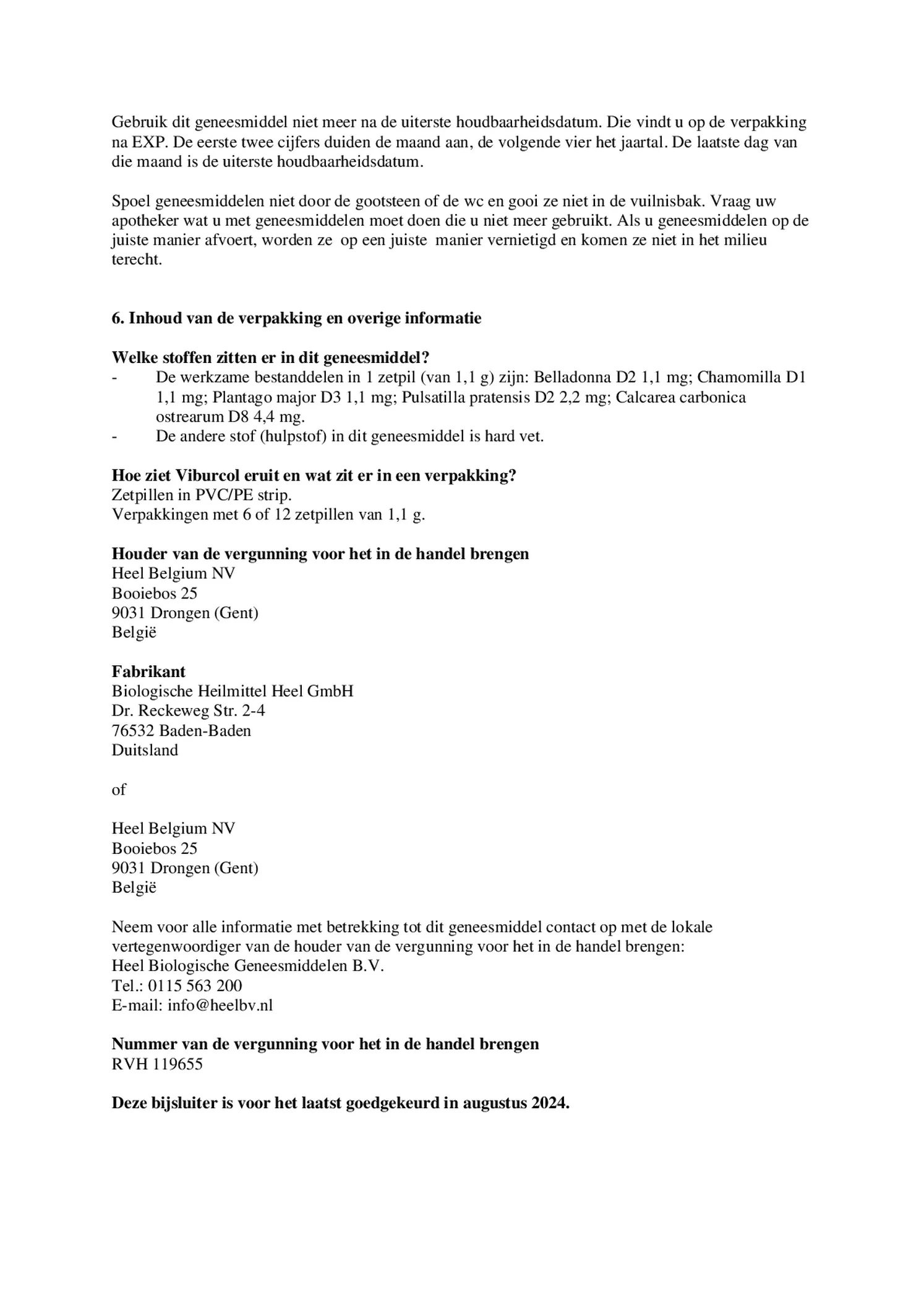 Viburcol Zetpillen afbeelding van document #3, bijsluiter