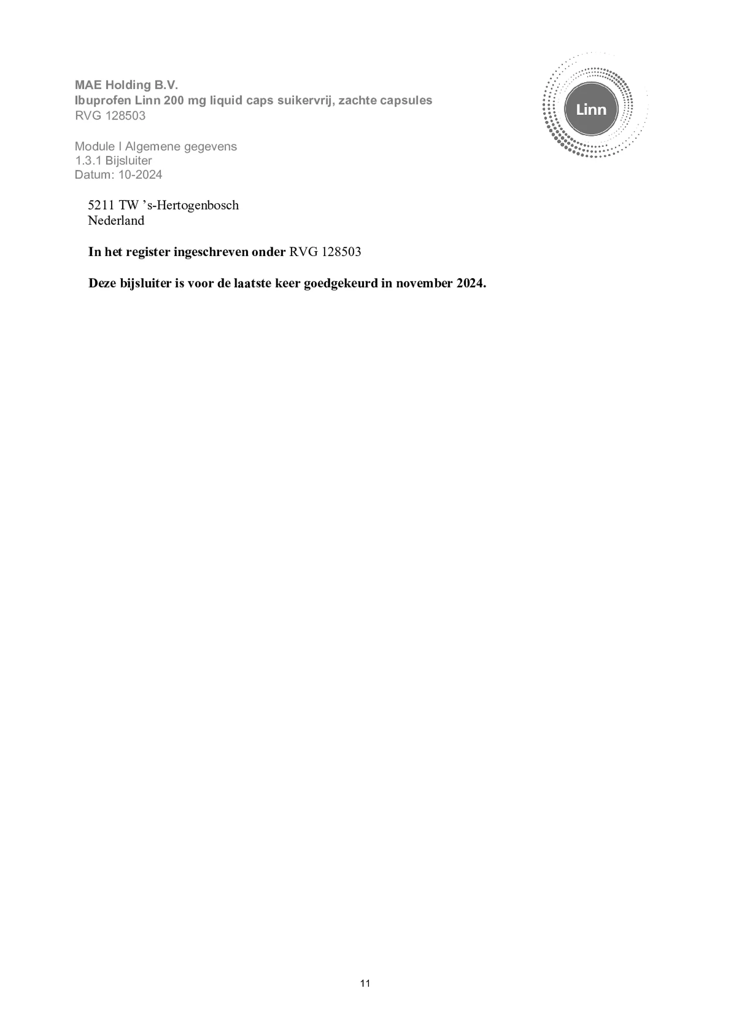 Ibuprofen Liquid Caps 200mg Suikervrij afbeelding van document #11, bijsluiter