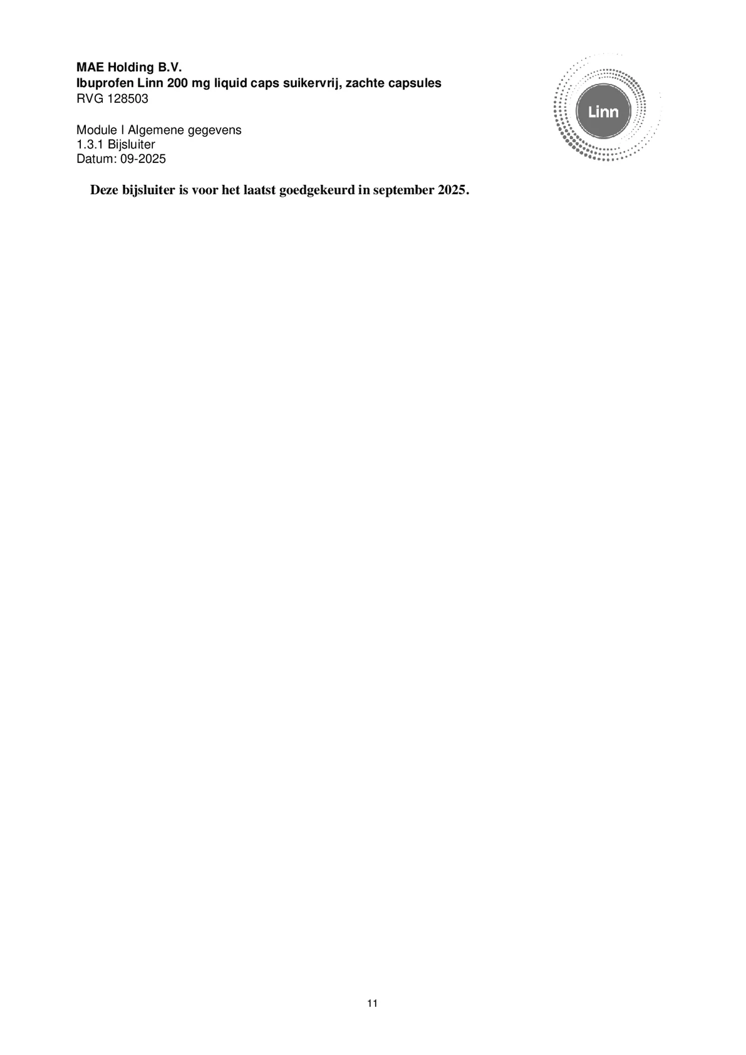 Ibuprofen Liquid Caps 200mg Suikervrij afbeelding van document #11, bijsluiter