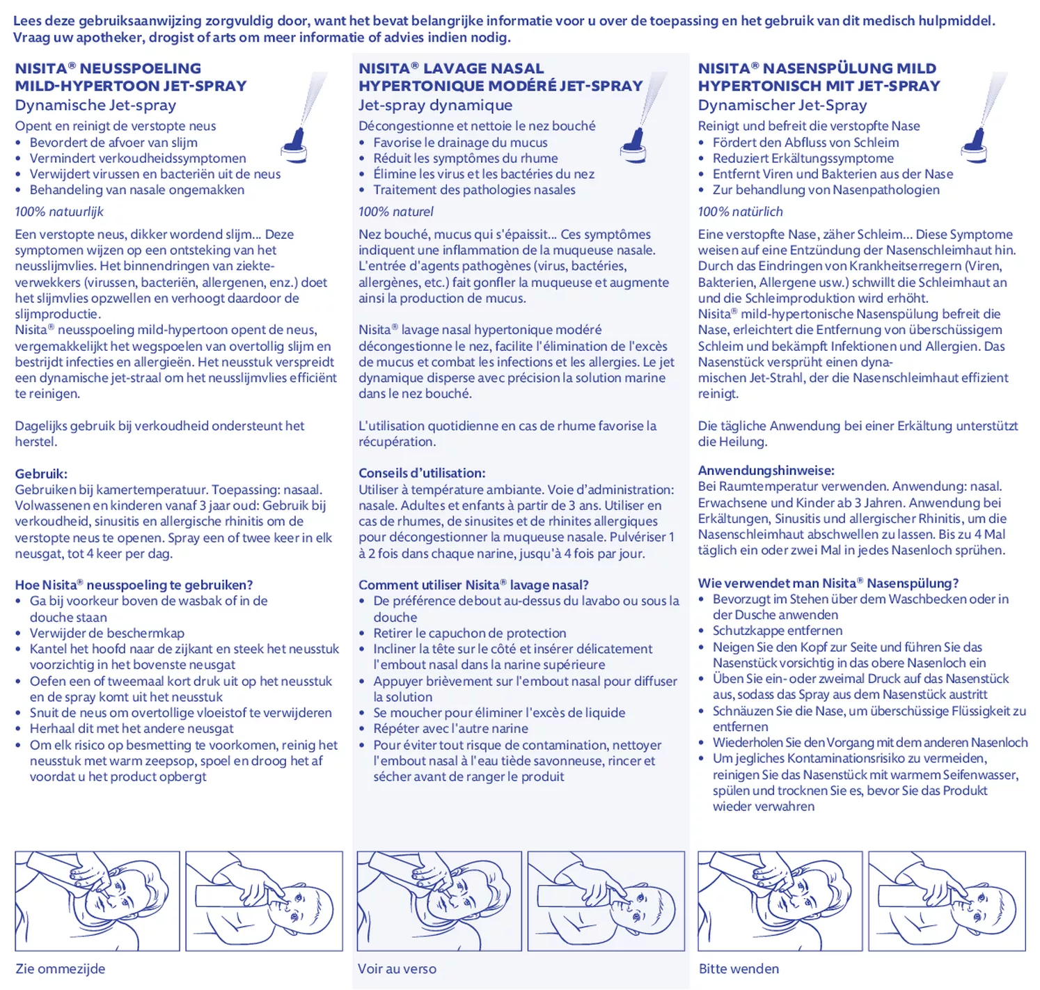 Neusspoeling Mild-Hypertoon - opent en reinigt de verstopte neus afbeelding van document #1, gebruiksaanwijzing