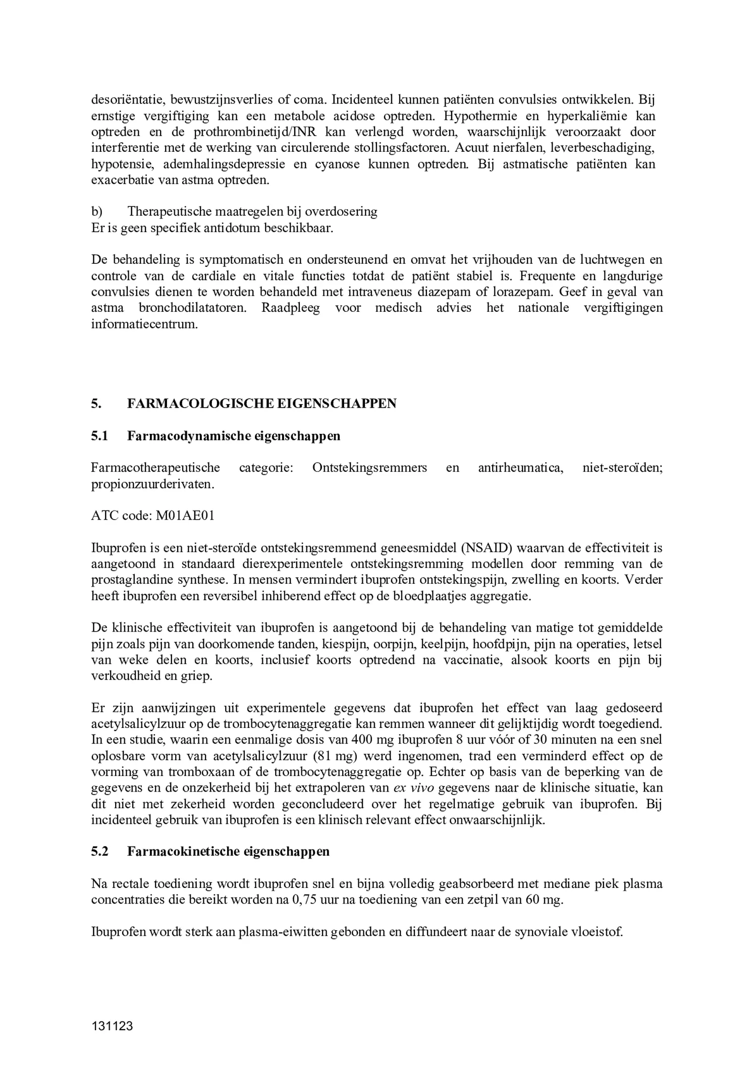 voor Kinderen Zetpil 60mg afbeelding van document #11, bijsluiter