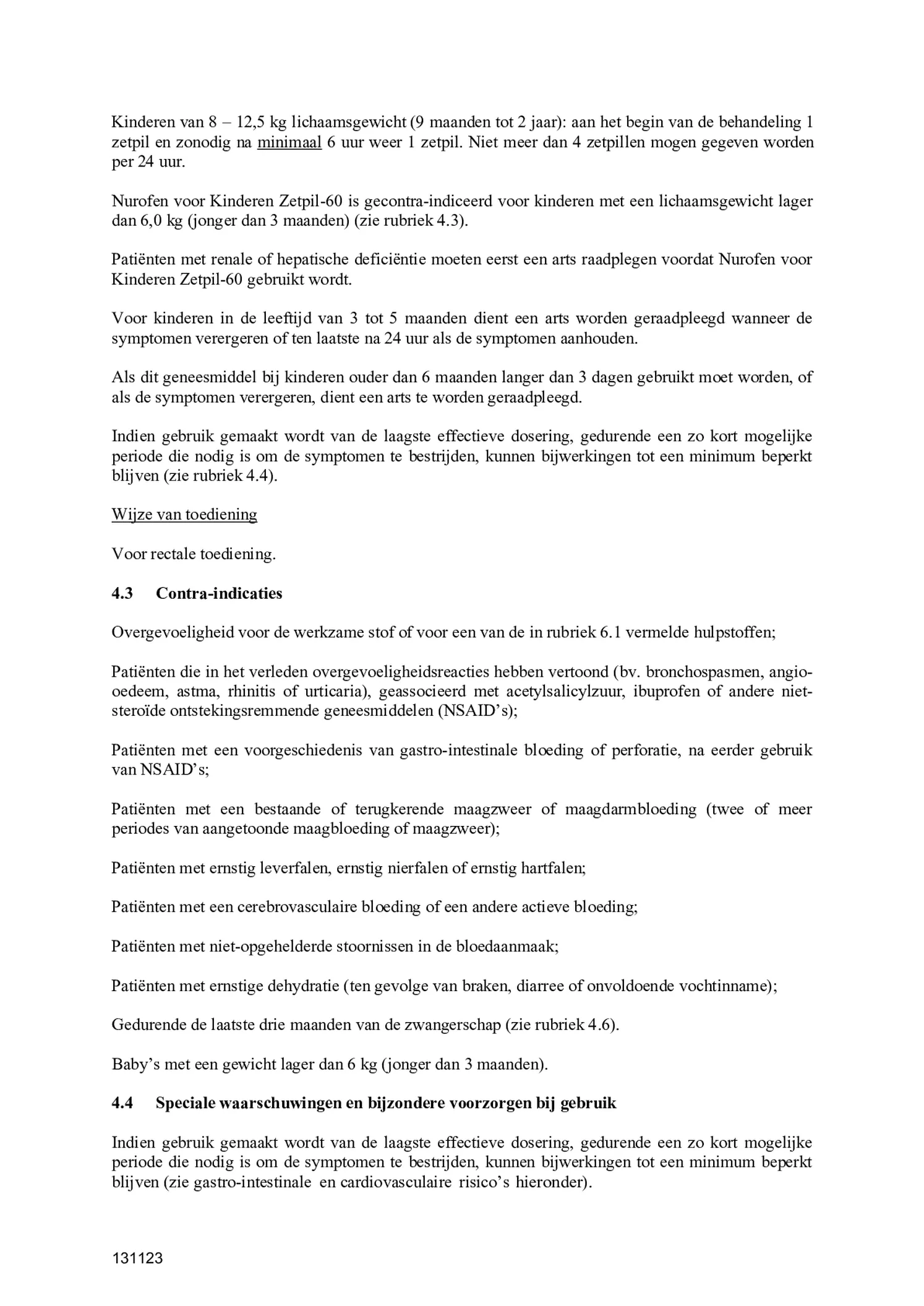 voor Kinderen Zetpil 60mg afbeelding van document #2, bijsluiter