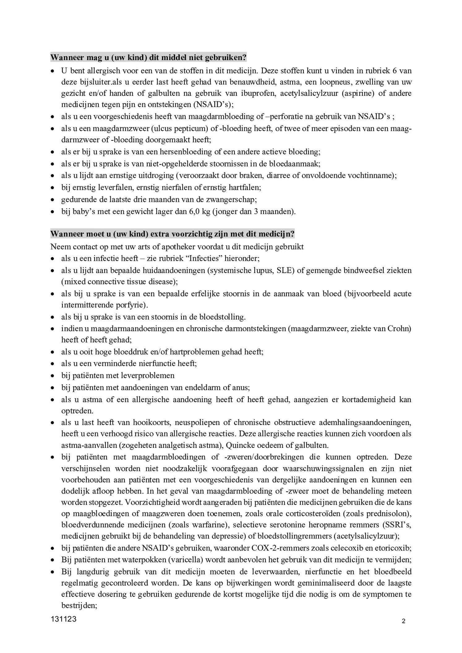 voor Kinderen Zetpil 60mg afbeelding van document #2, bijsluiter