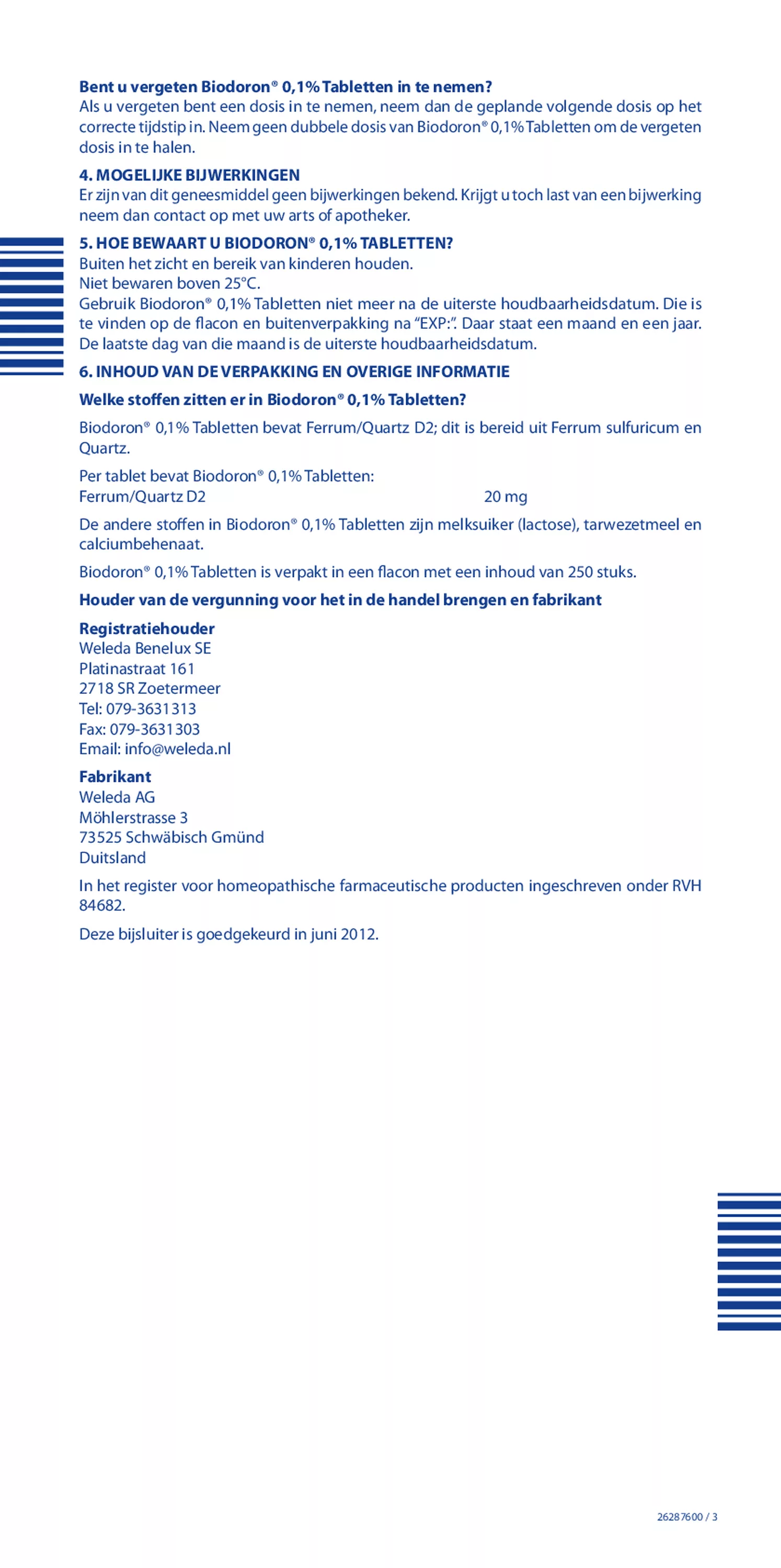 Biodoron 0,1% tabletten afbeelding van document #2, bijsluiter