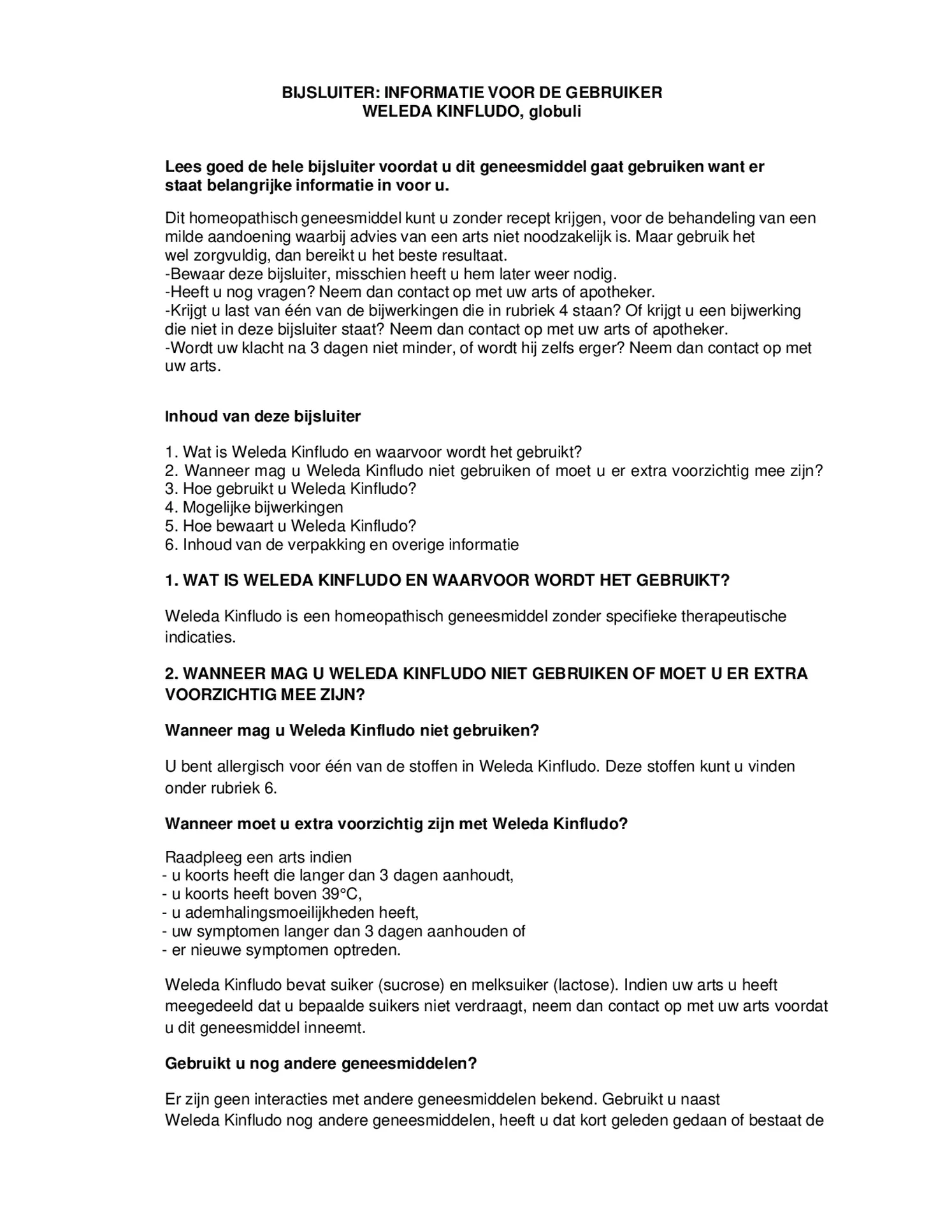 Kinfludo Korrels afbeelding van document #1, bijsluiter