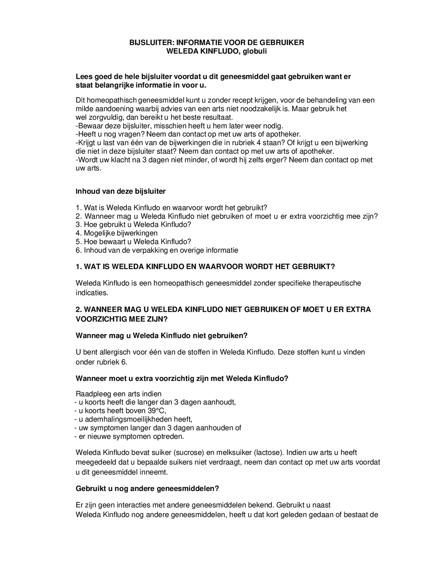 Kinfludo Korrels afbeelding van document #1, bijsluiter