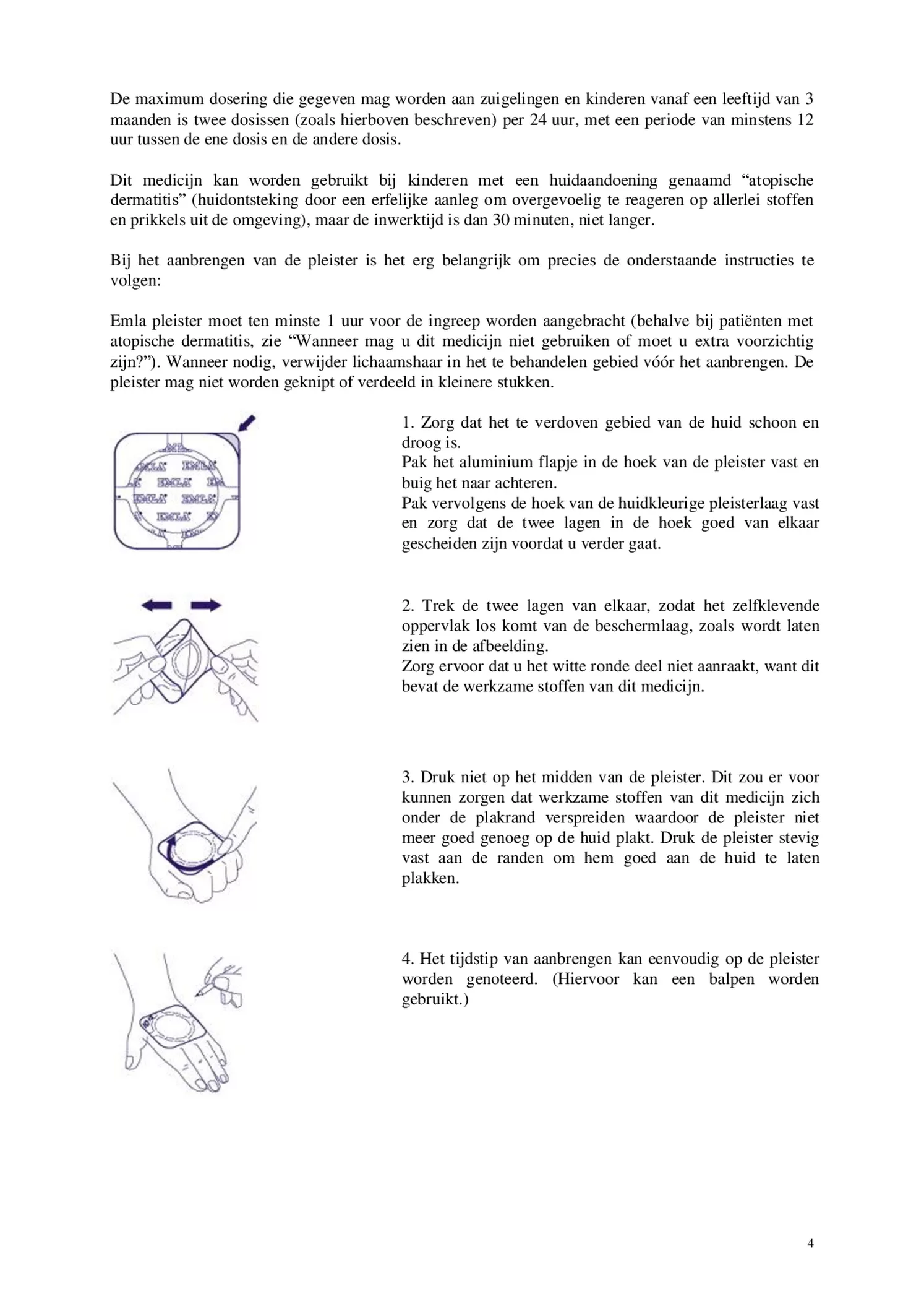 Verdovingspleister afbeelding van document #4, bijsluiter