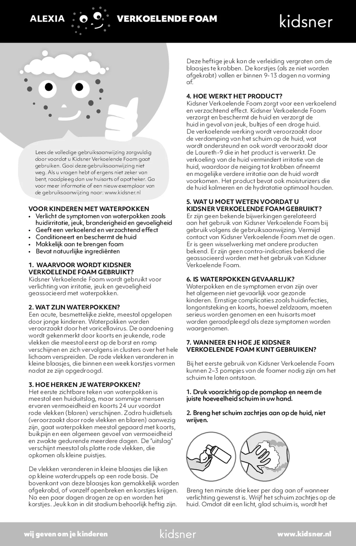 Waterpokken Foam & Badgel Combi afbeelding van document #1, gebruiksaanwijzing