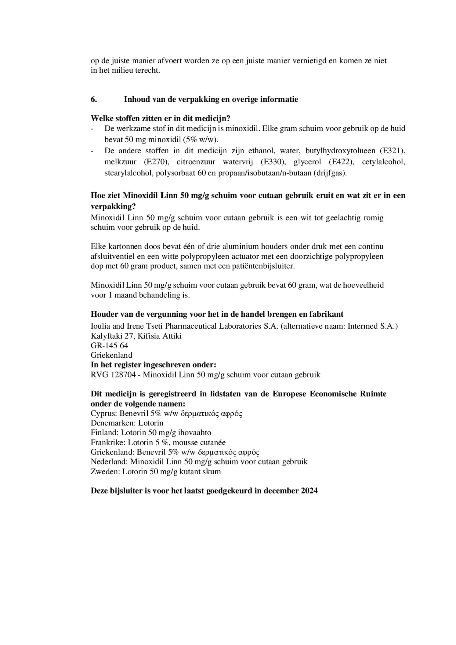 Minoxidil 50mg Foam afbeelding van document #7, bijsluiter