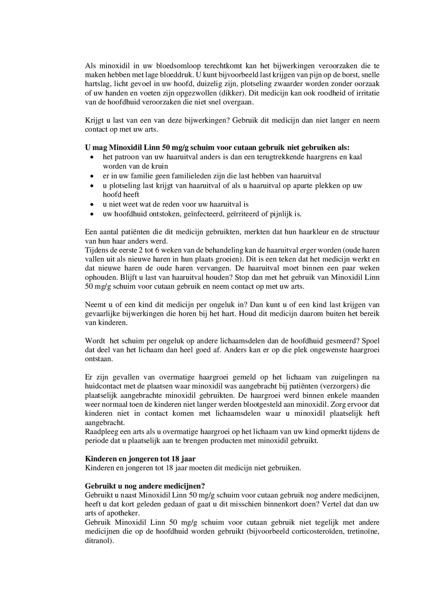 Minoxidil 50mg Foam afbeelding van document #2, bijsluiter
