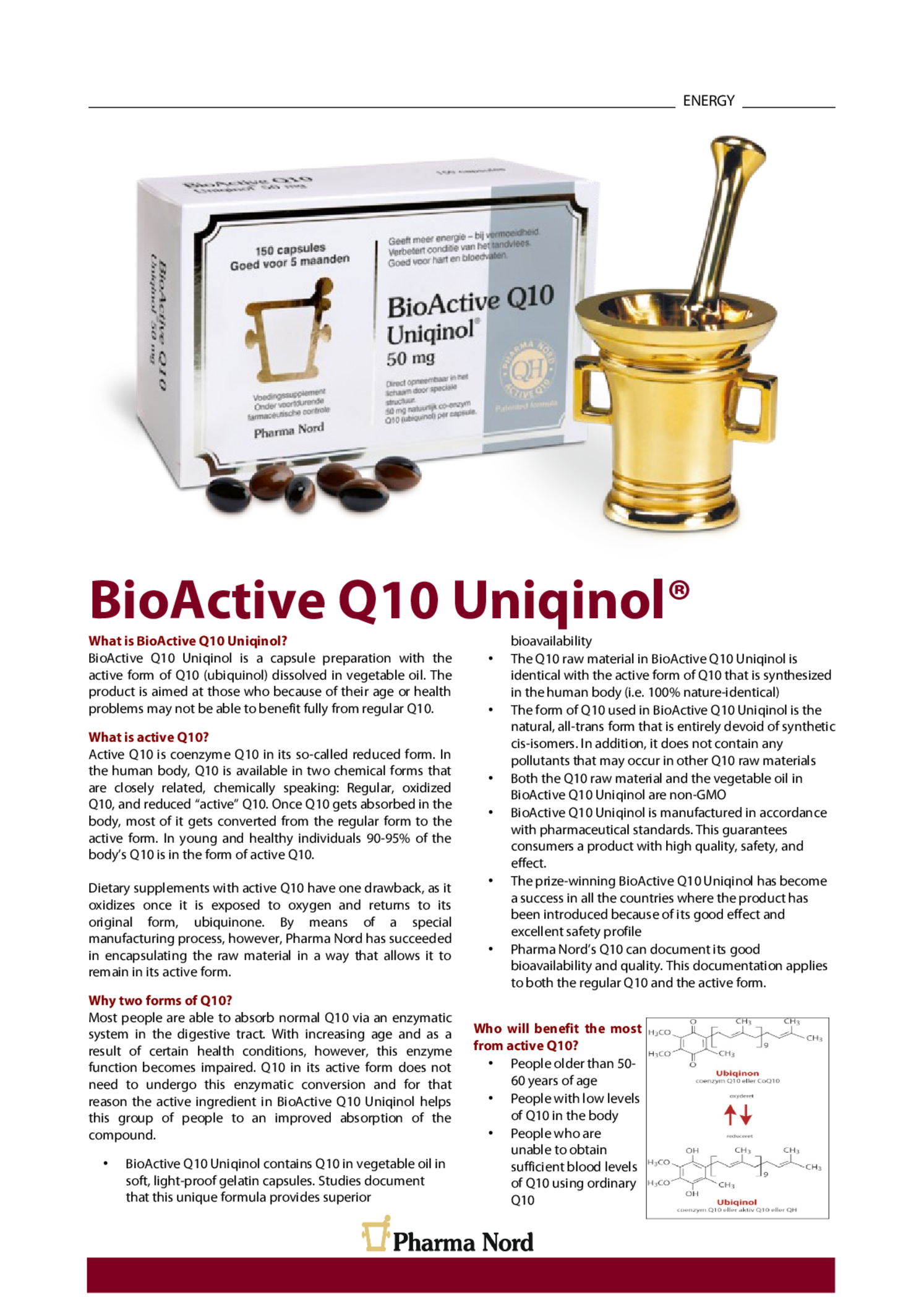 BioActive Uniqinol 50mg QH Capsules afbeelding van document #1, gebruiksaanwijzing