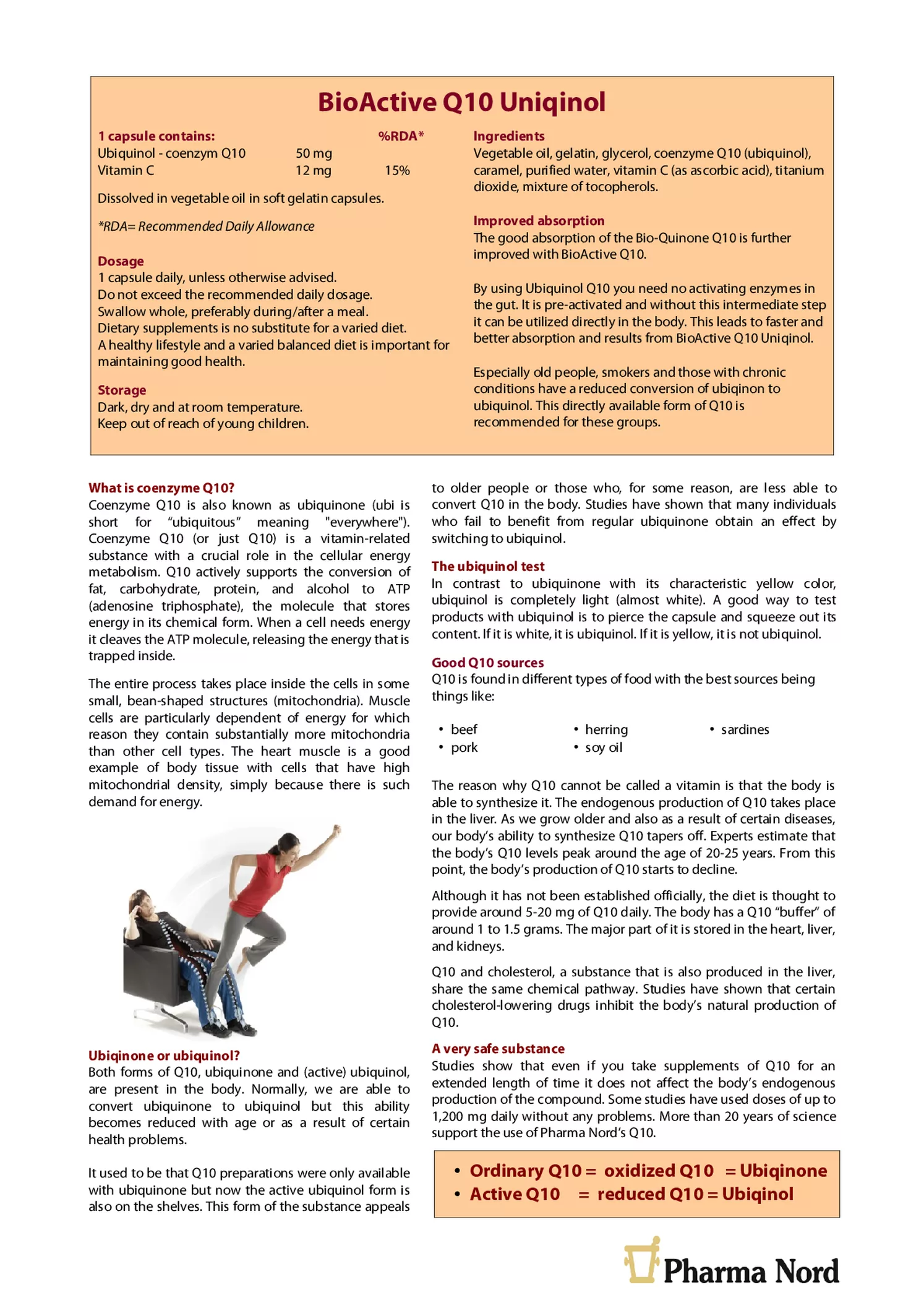 BioActive Uniqinol 50mg QH Capsules afbeelding van document #2, gebruiksaanwijzing