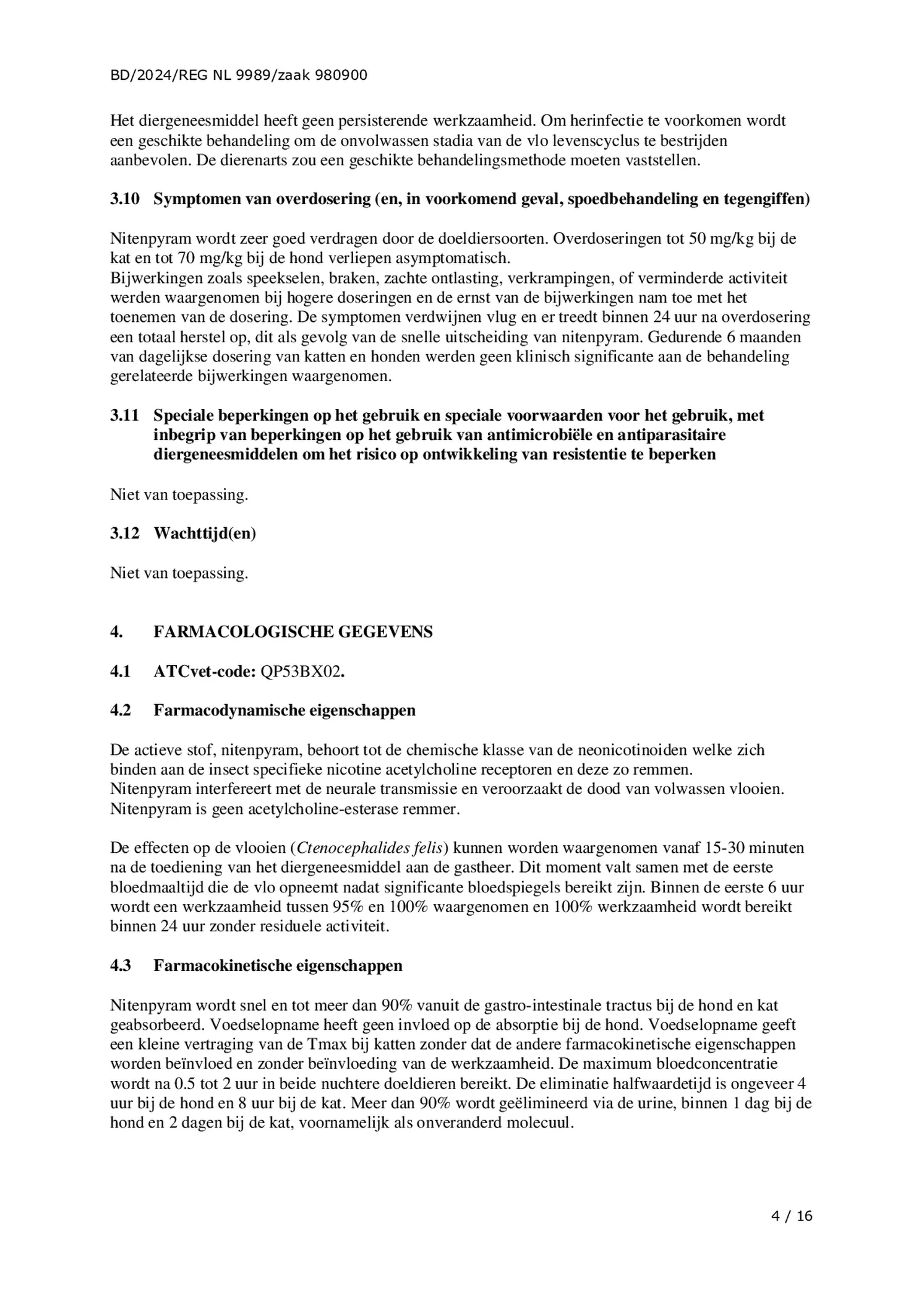 Vlo Kill Tabletten Grote Honden afbeelding van document #4, bijsluiter