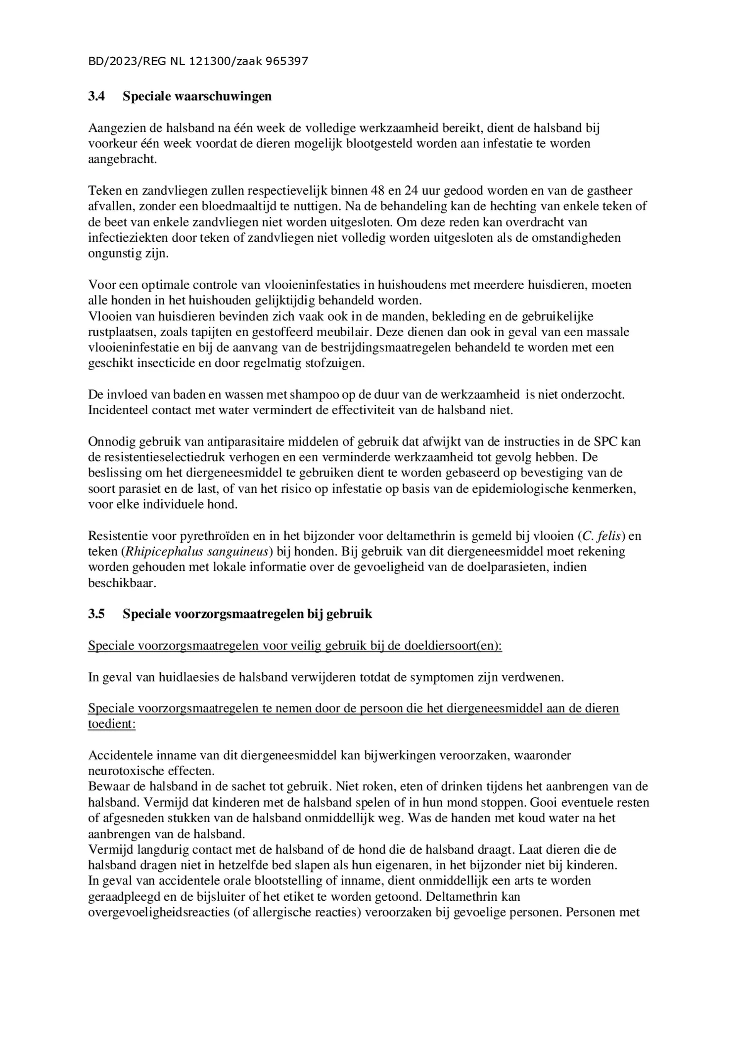 FIPROtec tegen Vlooien en Teken Middelgrote Honden afbeelding van document #3, bijsluiter