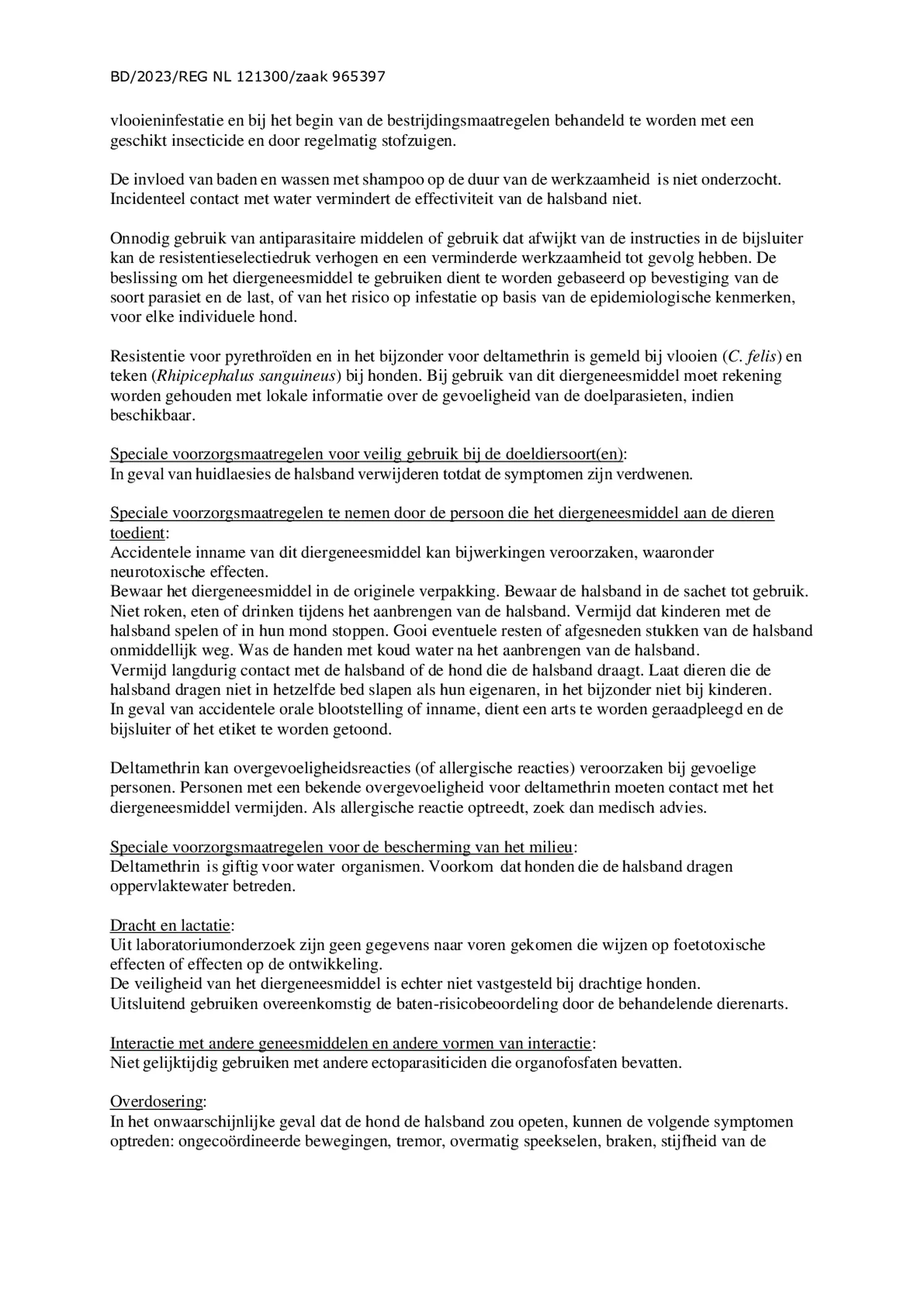 FIPROtec tegen Vlooien en Teken Extra Grote Honden afbeelding van document #14, bijsluiter