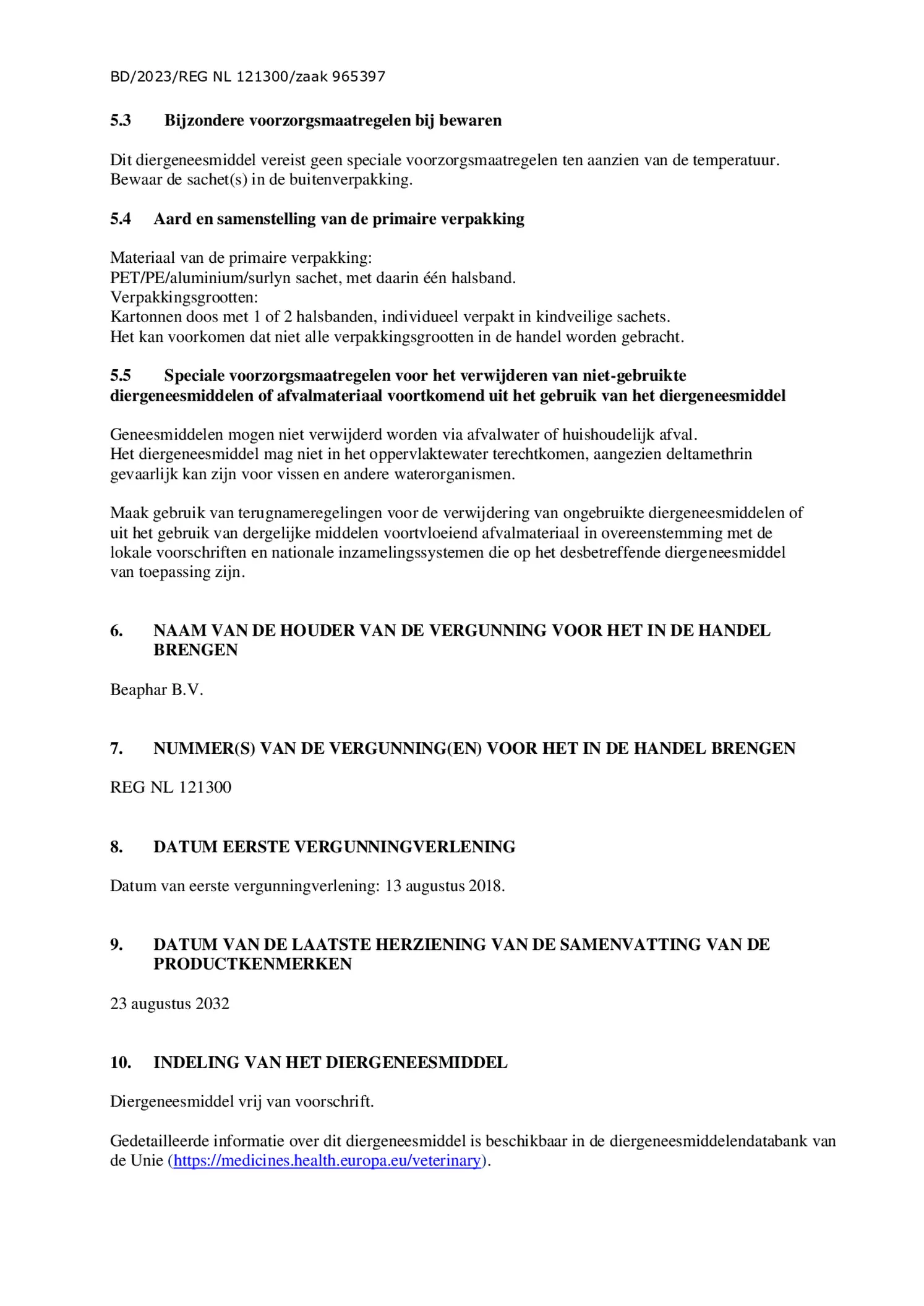 FIPROtec tegen Vlooien en Teken Extra Grote Honden afbeelding van document #6, bijsluiter