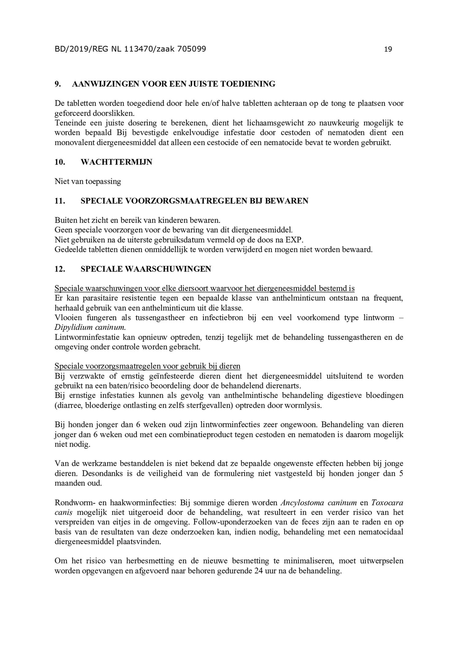 Wormtabletten all-in-one Honden vanaf 17.5KG afbeelding van document #19, bijsluiter