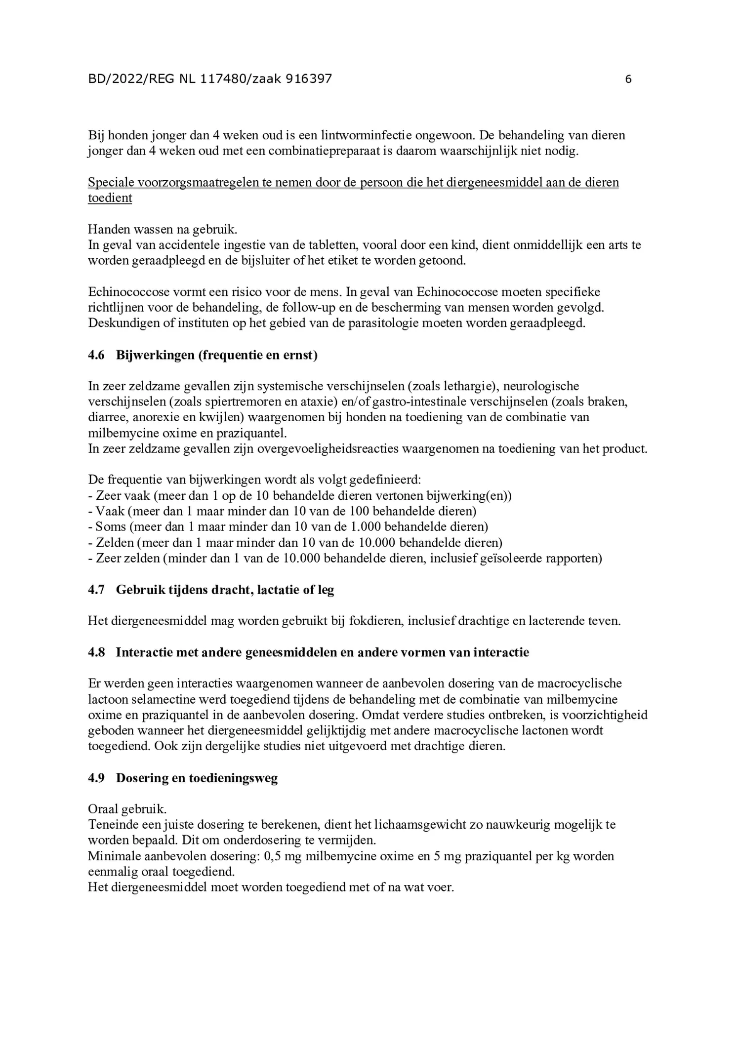 Milquestra Ontwormingsmiddel Honden vanaf 5KG afbeelding van document #6, bijsluiter