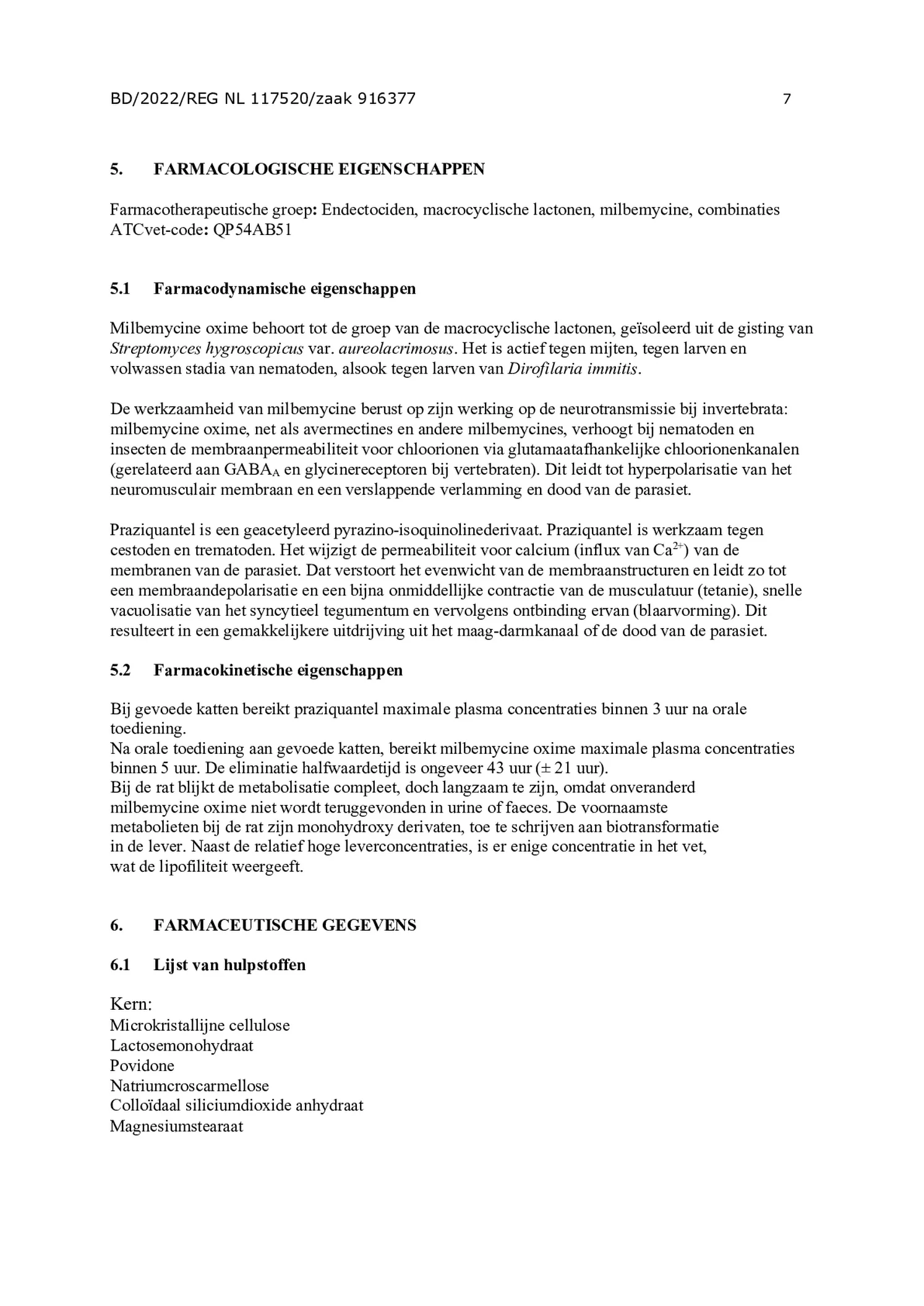 Milquestra Ontwormingsmiddel Katten vanaf 2KG - afbeelding van document #7, bijsluiter